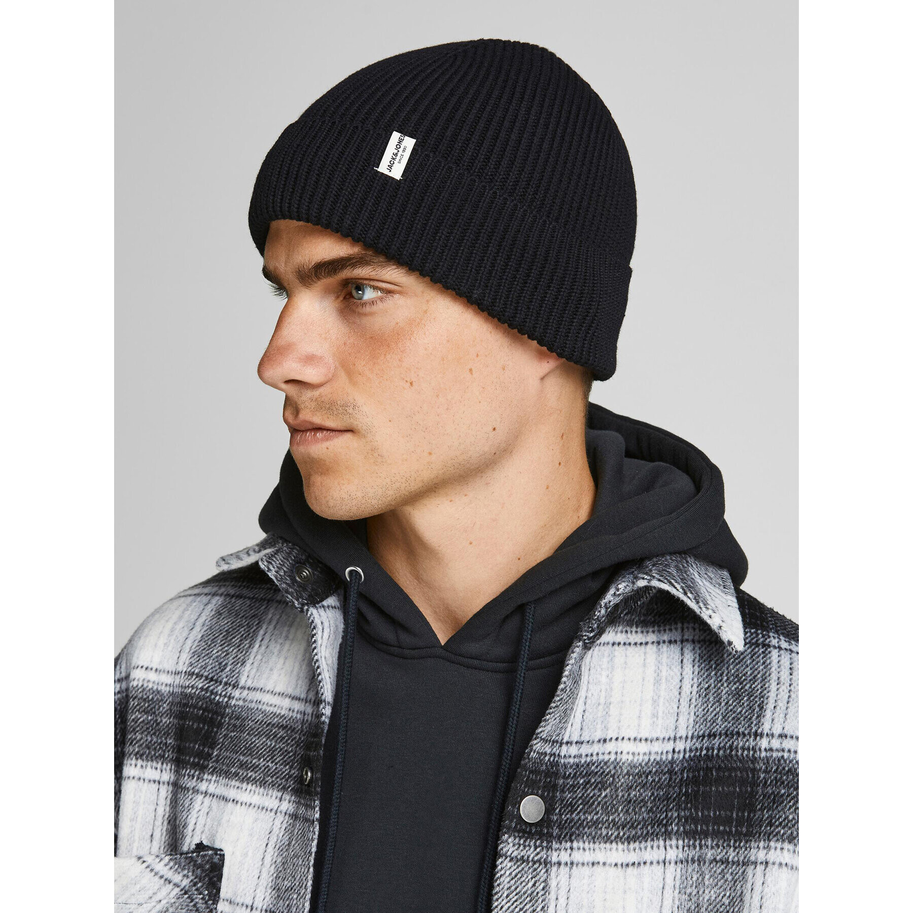 Jack&Jones Шапка 12193386 Черен - Pepit.bg