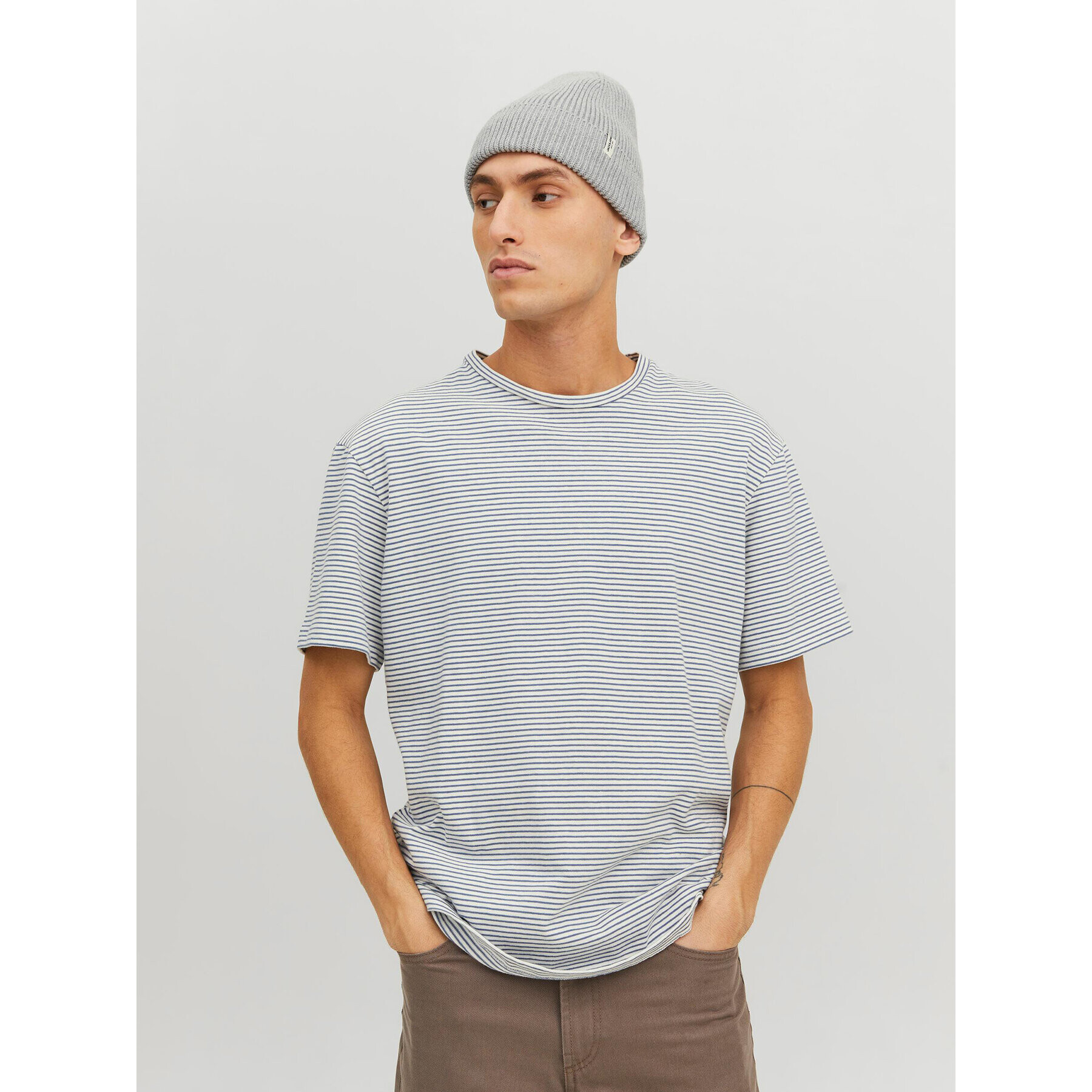 Jack&Jones Шапка 12193386 Сив - Pepit.bg