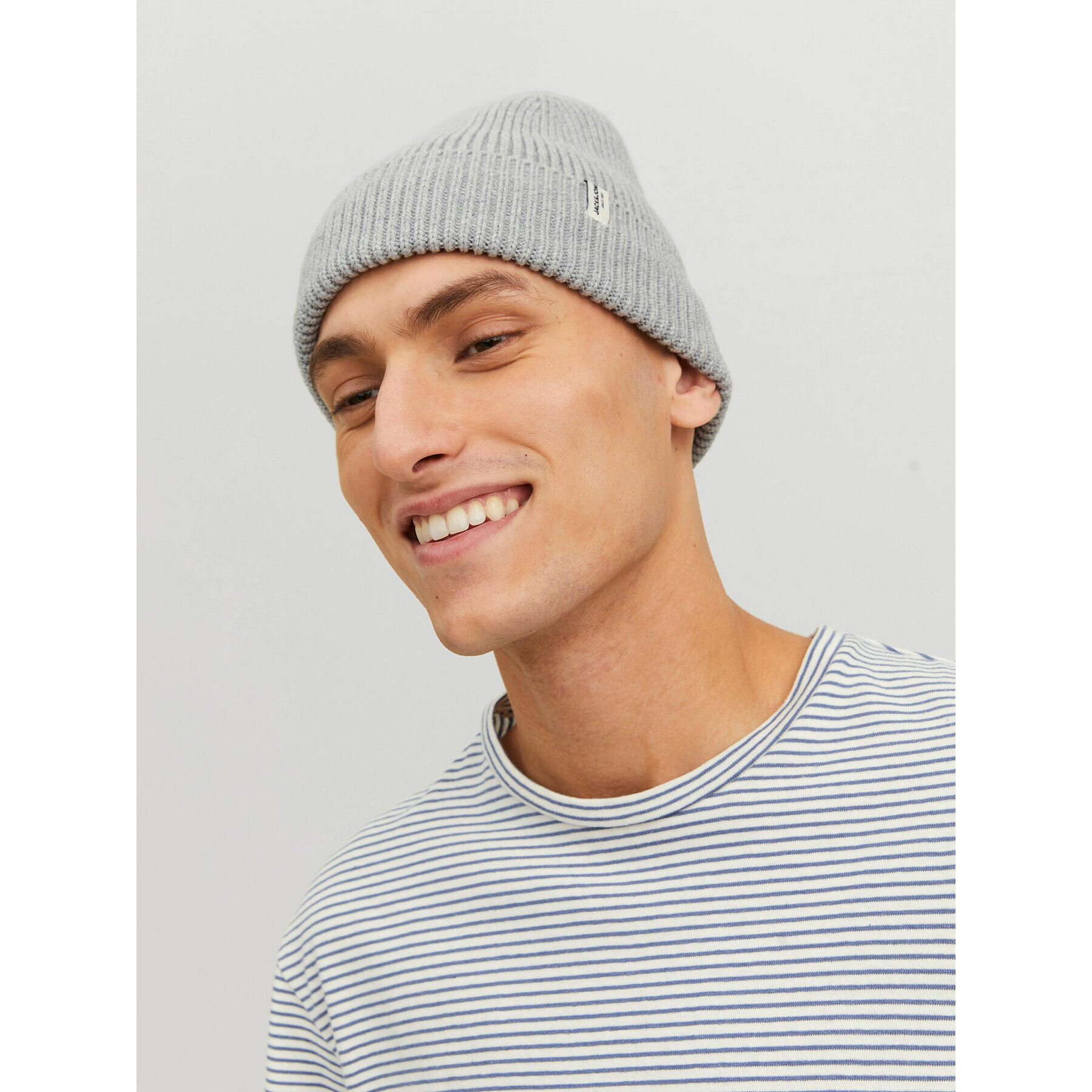Jack&Jones Шапка 12193386 Сив - Pepit.bg