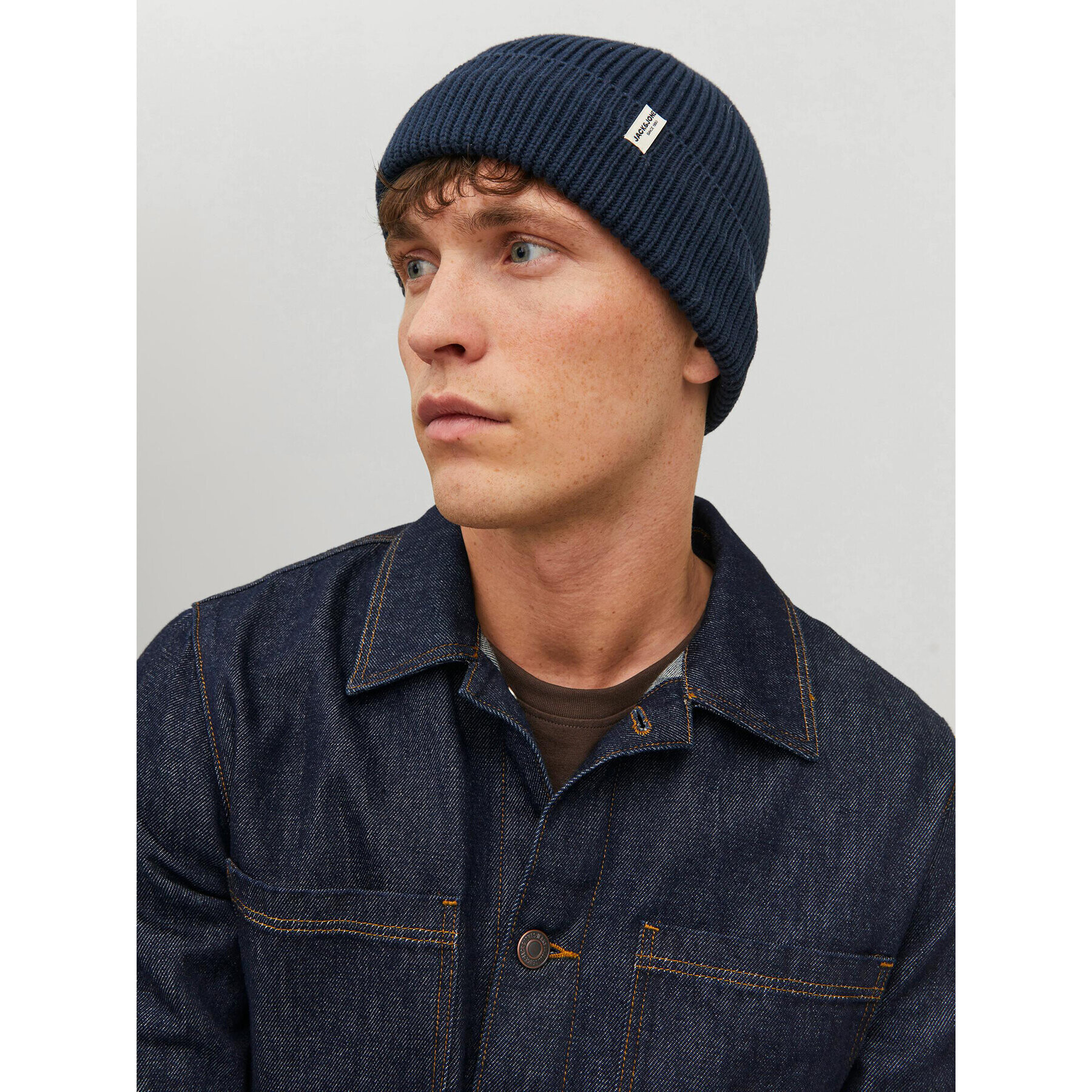 Jack&Jones Шапка 12193386 Тъмносин - Pepit.bg