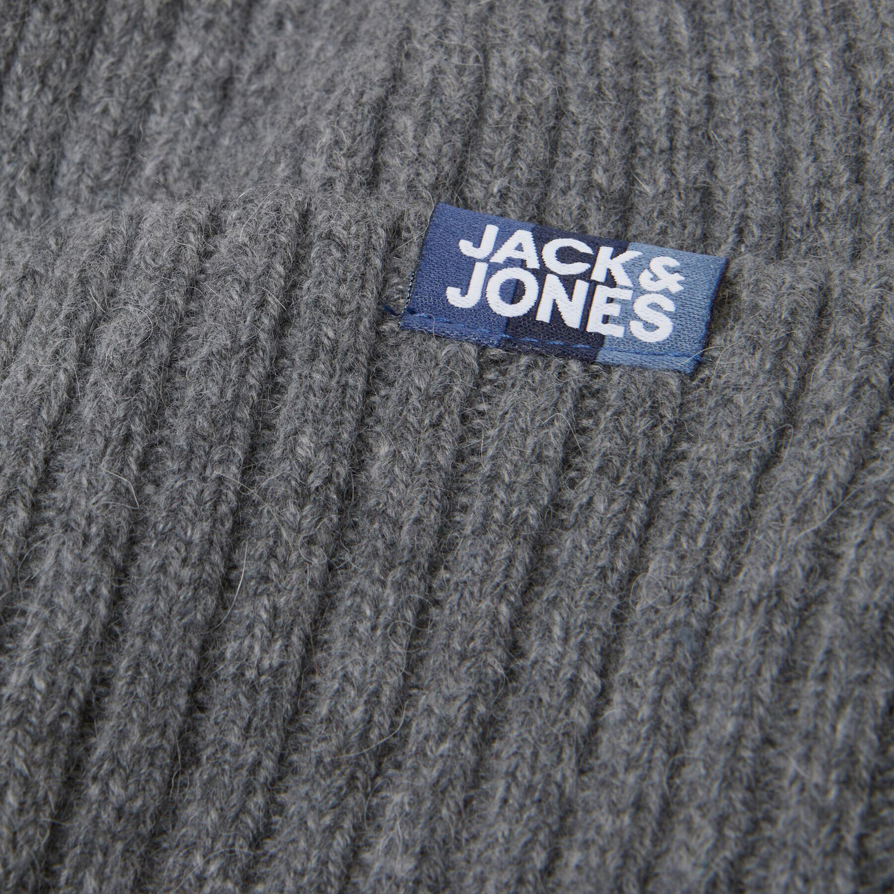 Jack&Jones Шапка 12195049 Сив - Pepit.bg