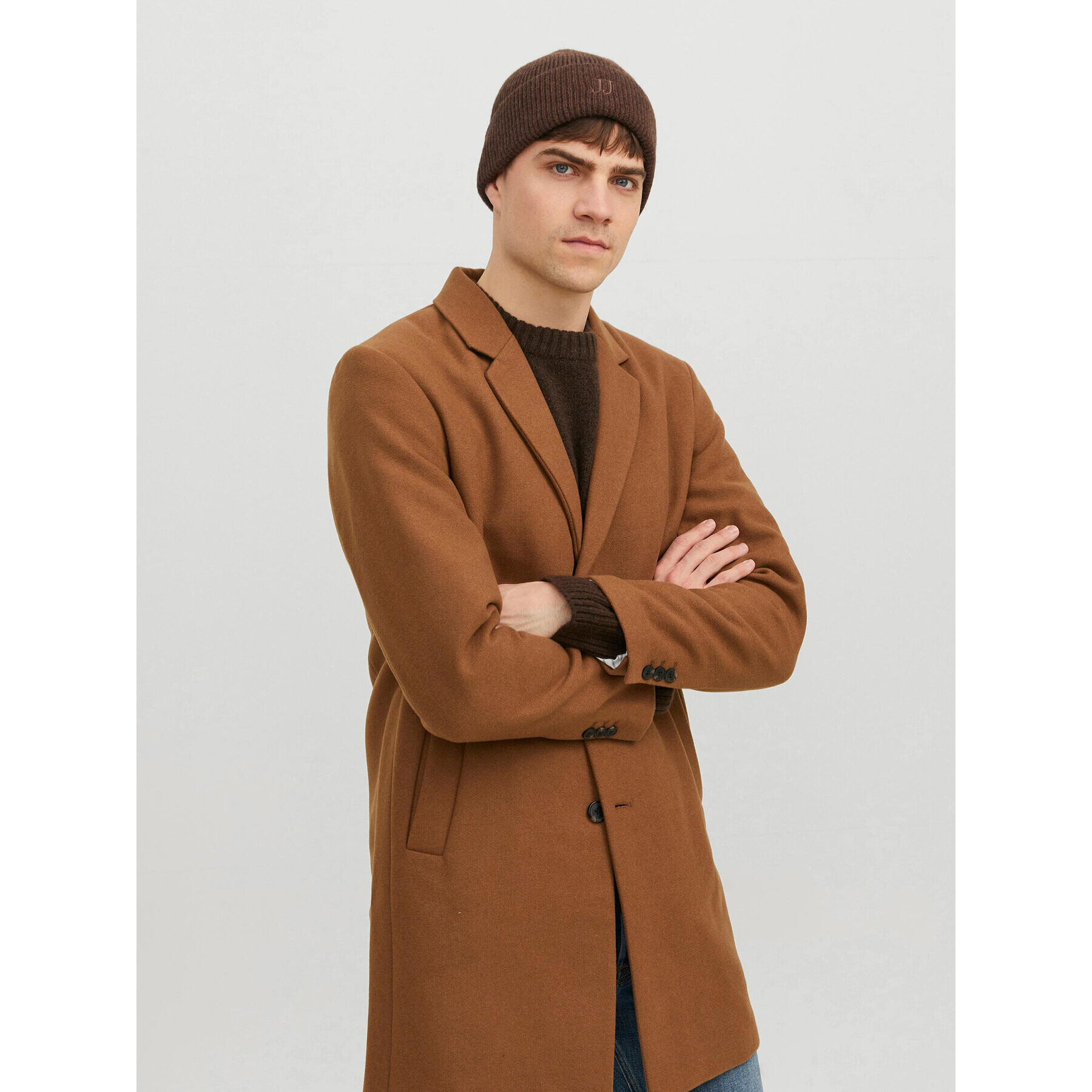 Jack&Jones Шапка 12238524 Кафяв - Pepit.bg