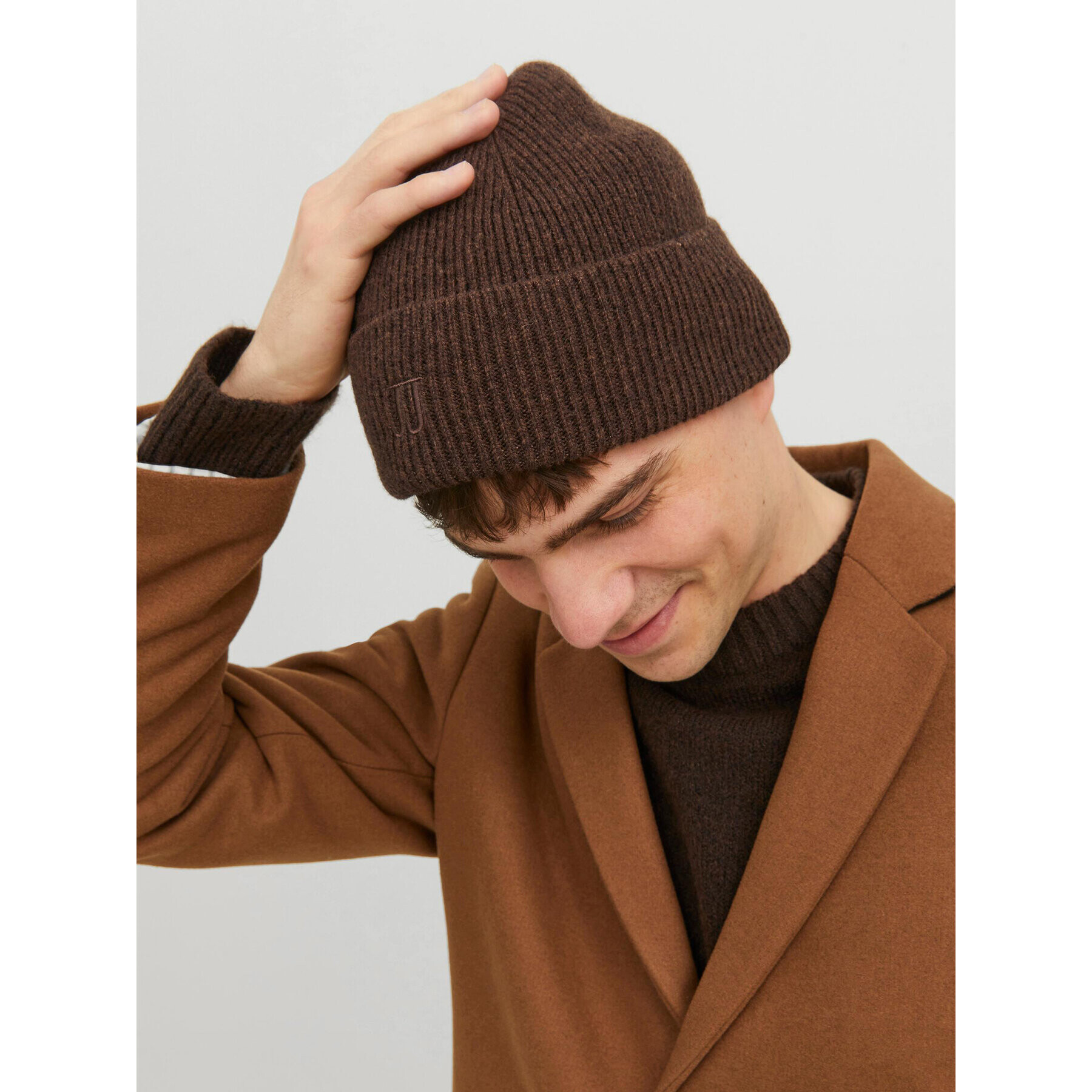 Jack&Jones Шапка 12238524 Кафяв - Pepit.bg