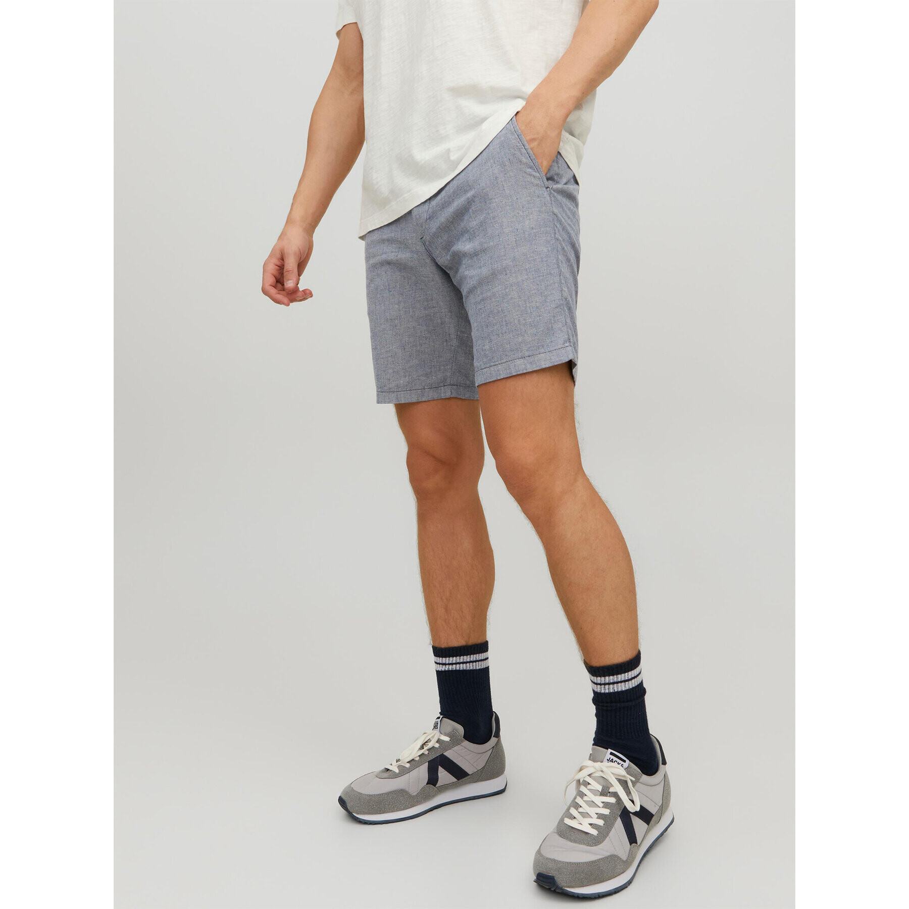 Jack&Jones Шорти от плат Dave 12229629 Син Regular Fit - Pepit.bg