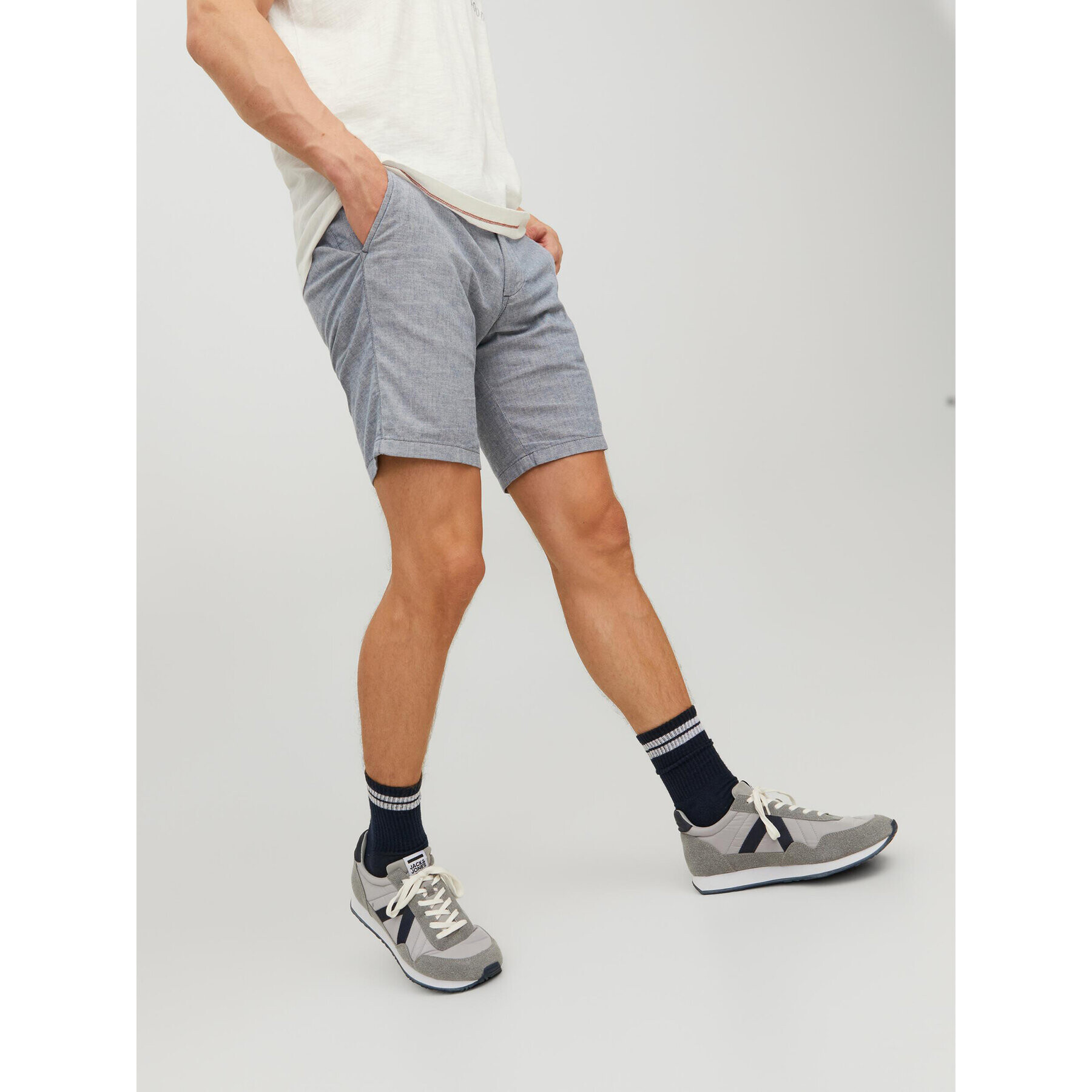 Jack&Jones Шорти от плат Dave 12229629 Син Regular Fit - Pepit.bg