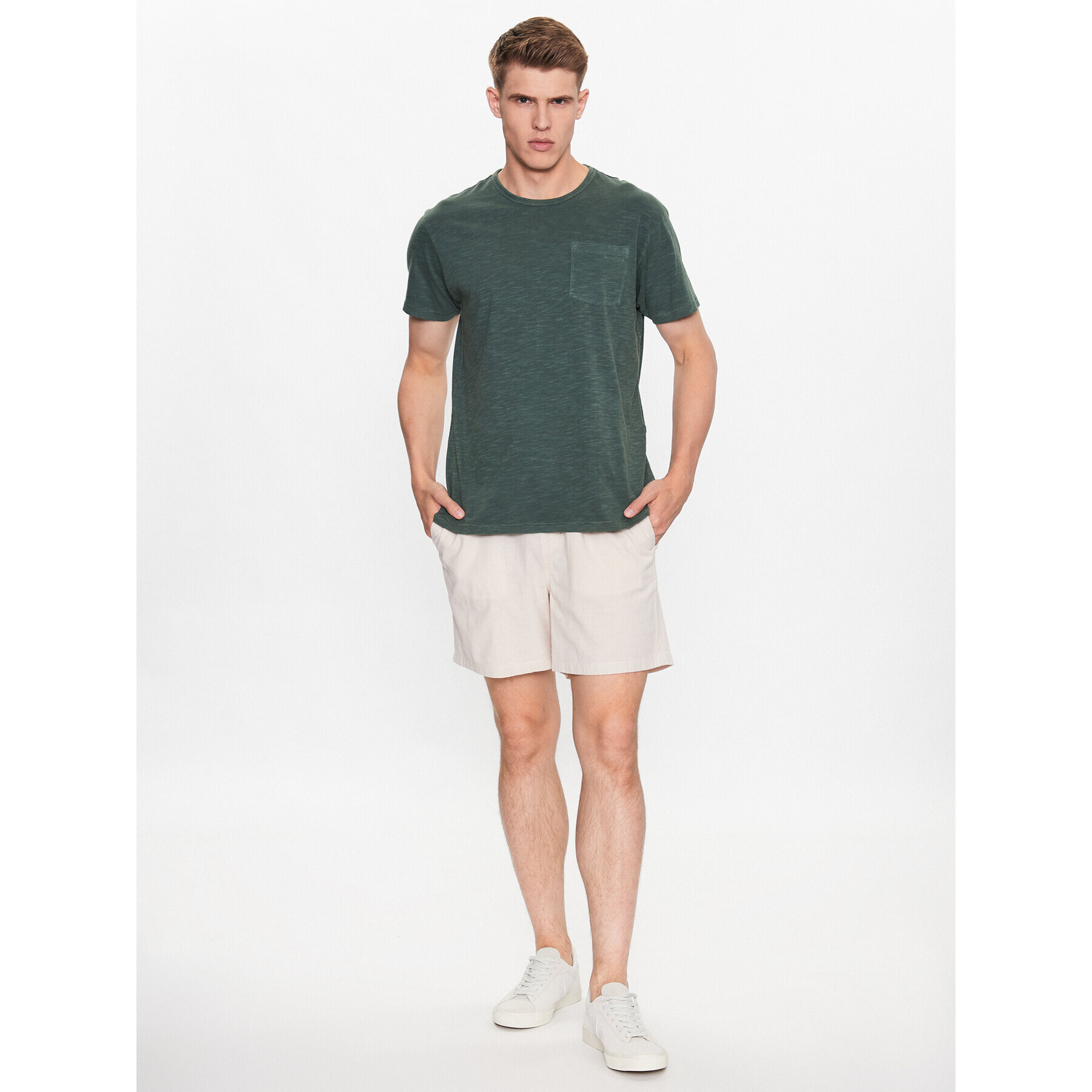 Jack&Jones Шорти от плат Jeff 12229799 Бежов Regular Fit - Pepit.bg