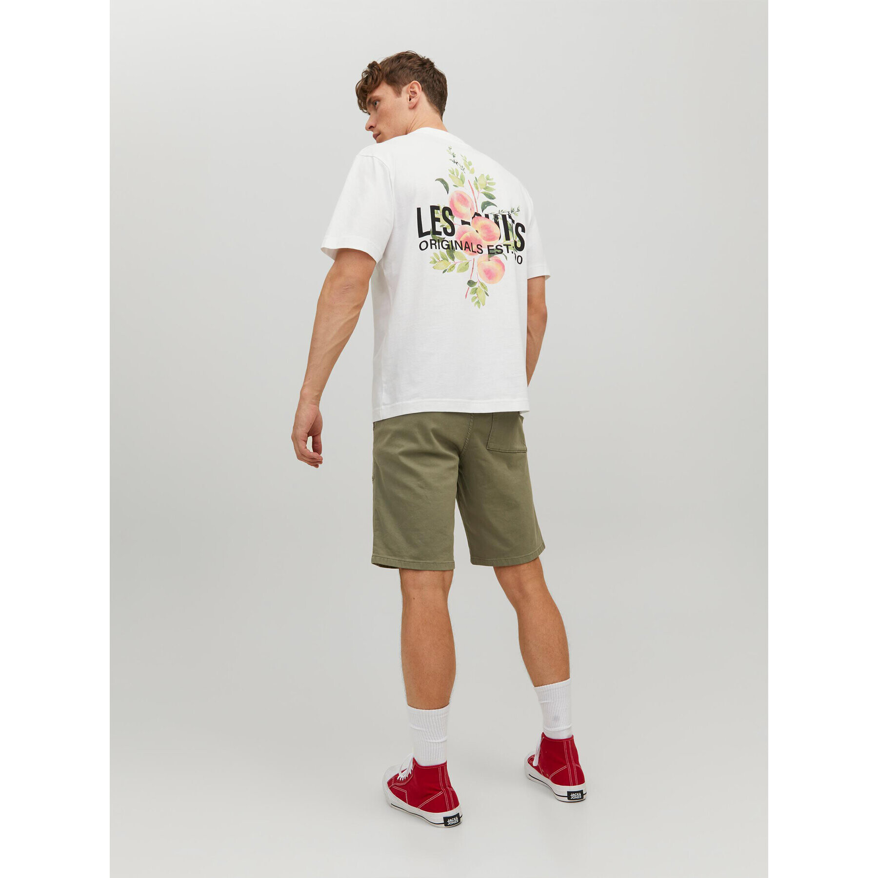 Jack&Jones Шорти от плат Lewis 12229946 Зелен Regular Fit - Pepit.bg