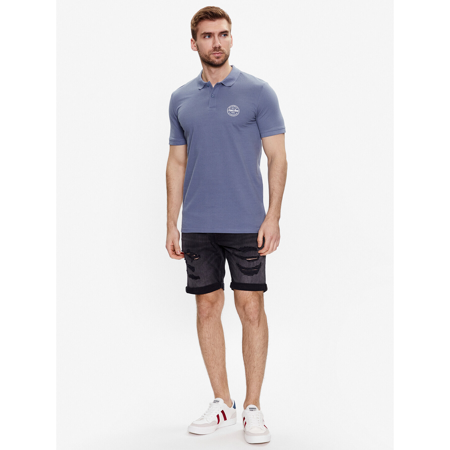 Jack&Jones Дънкови шорти Rick 12237918 Черен Regular Fit - Pepit.bg