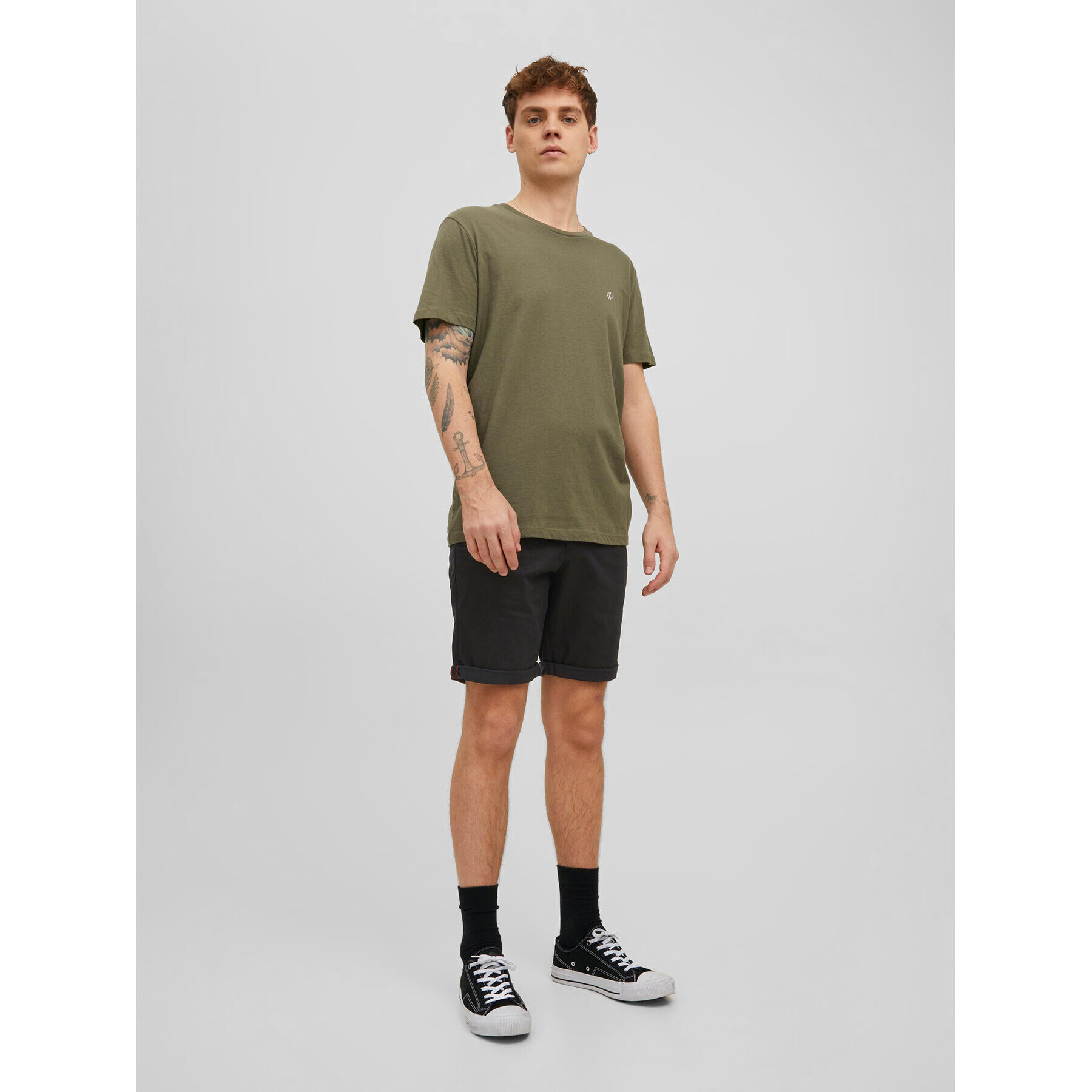 Jack&Jones Шорти от плат Bowie 12165604 Черен Regular Fit - Pepit.bg