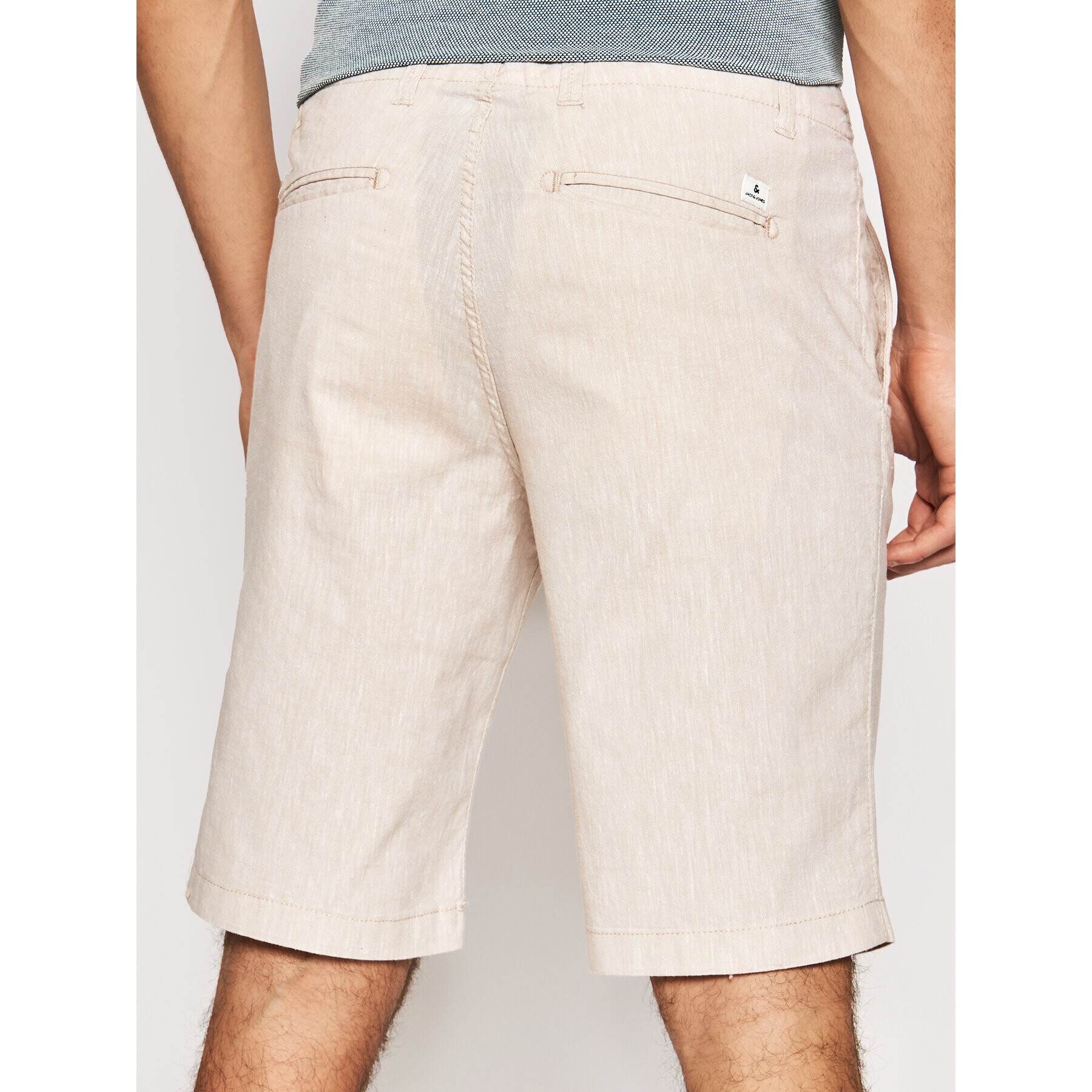 Jack&Jones Шорти от плат Dave 12184684 Бежов Regular Fit - Pepit.bg