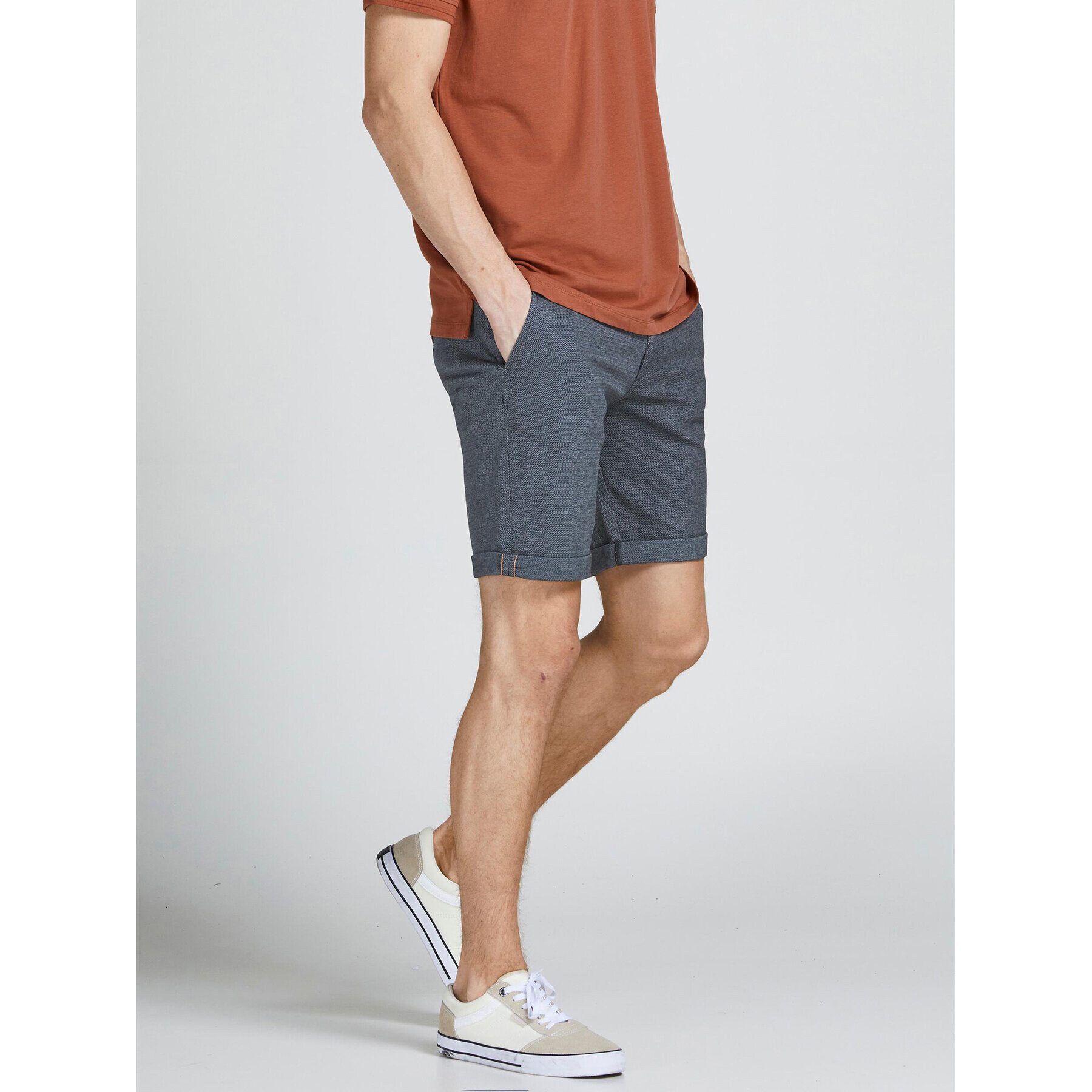 Jack&Jones Шорти от плат Fury 12206889 Син Regular Fit - Pepit.bg