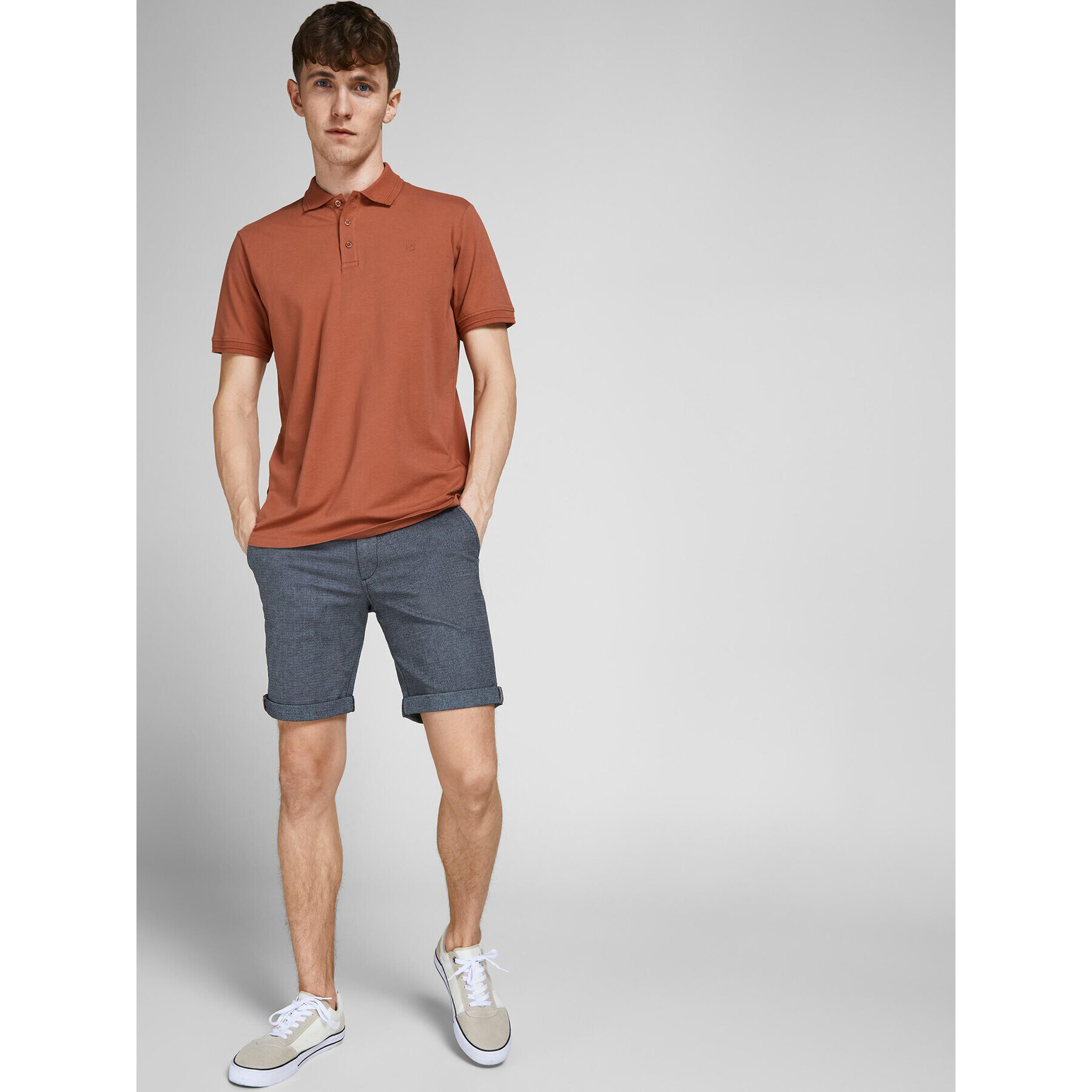 Jack&Jones Шорти от плат Fury 12206889 Син Regular Fit - Pepit.bg