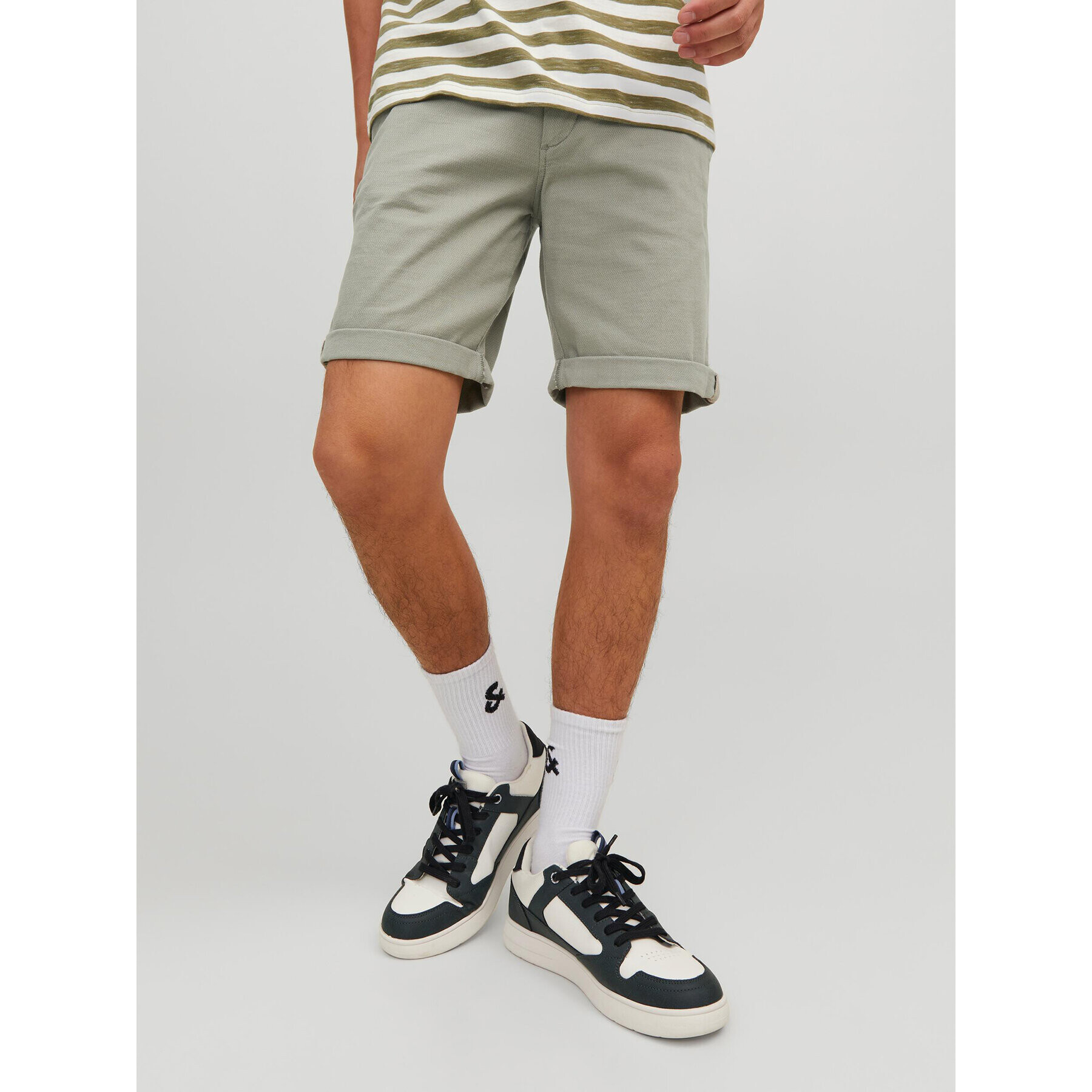 Jack&Jones Шорти от плат Fury 12206889 Зелен Regular Fit - Pepit.bg