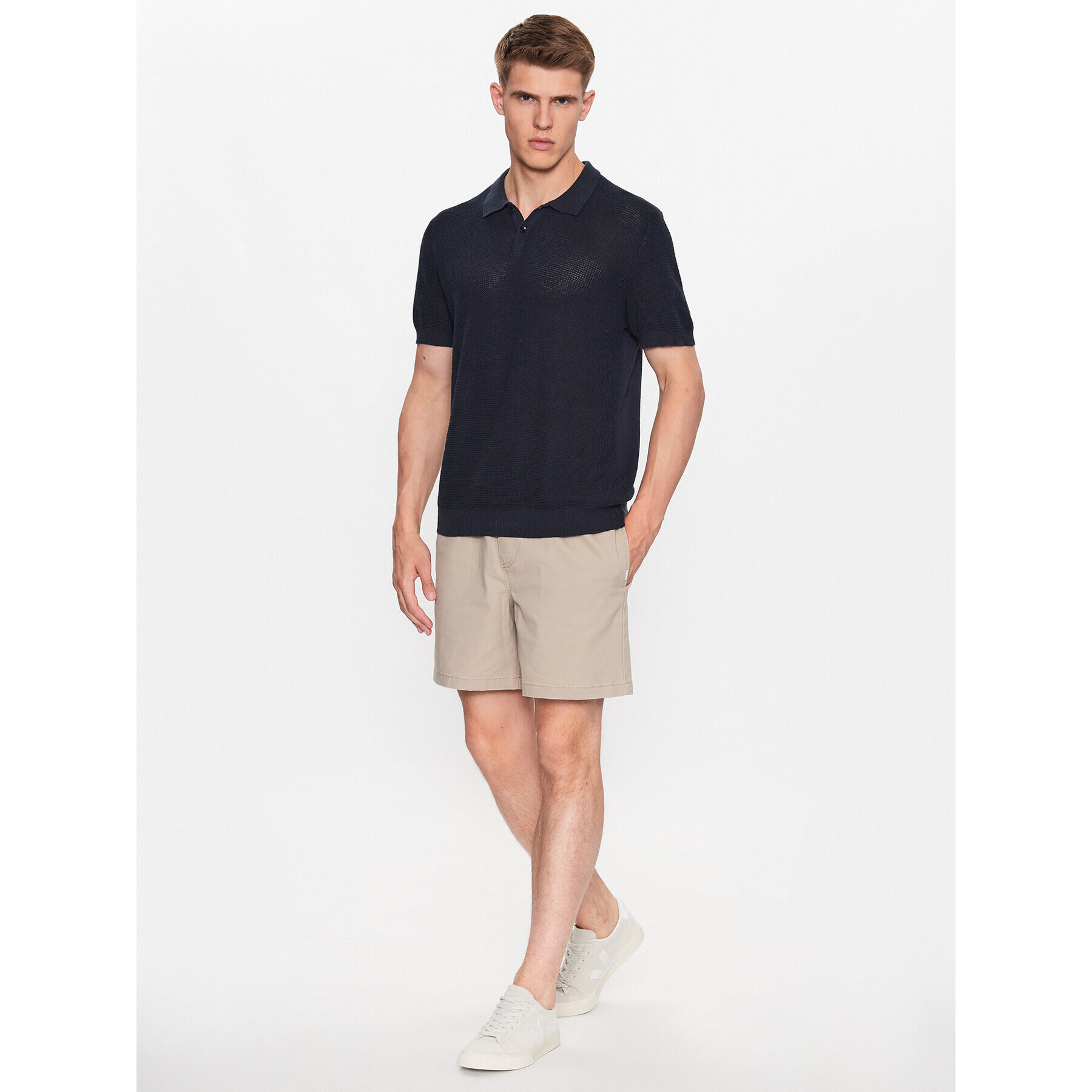 Jack&Jones Шорти от плат Jeff 12187488 Бежов Regular Fit - Pepit.bg