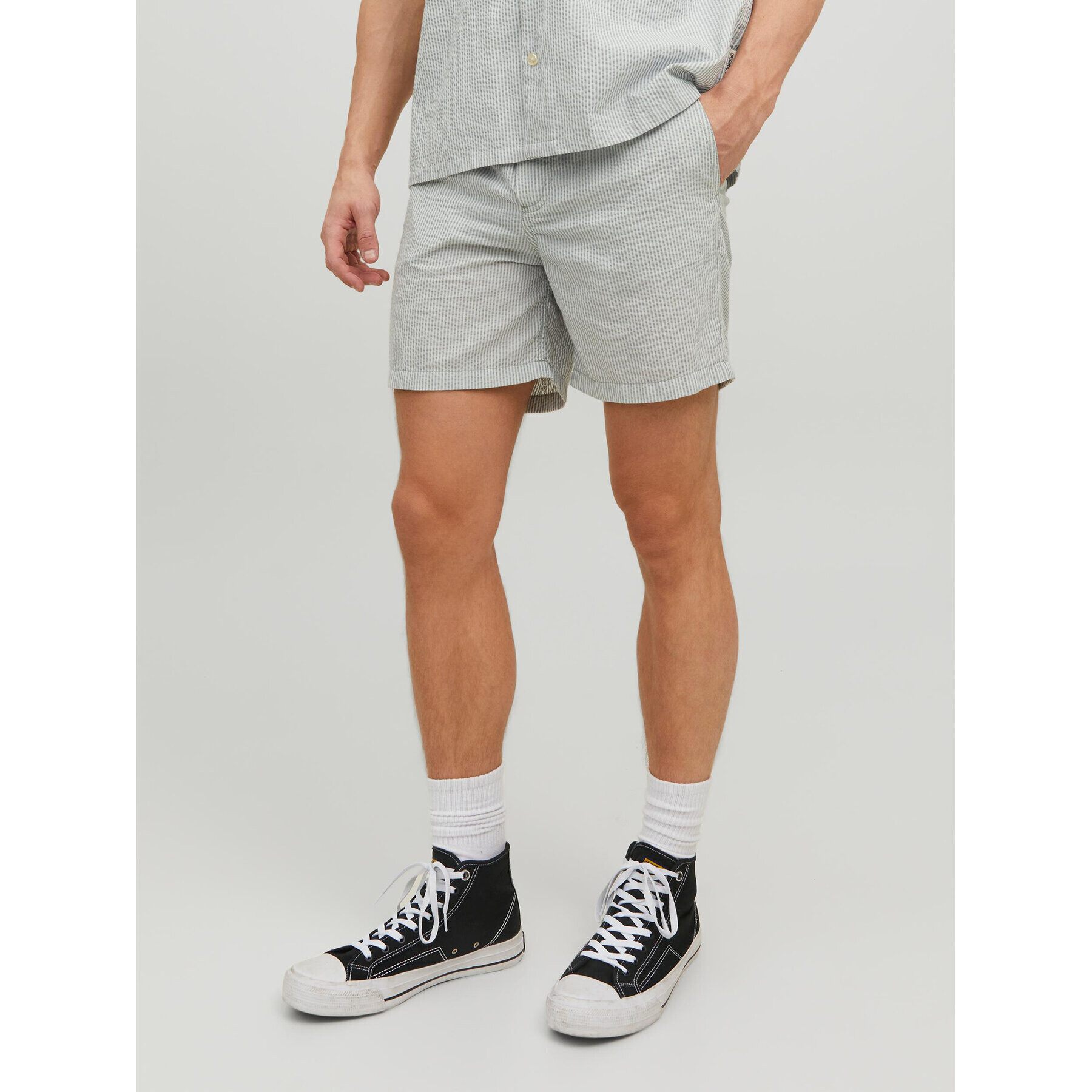 Jack&Jones Шорти от плат Jeff 12234697 Сив Loose Fit - Pepit.bg