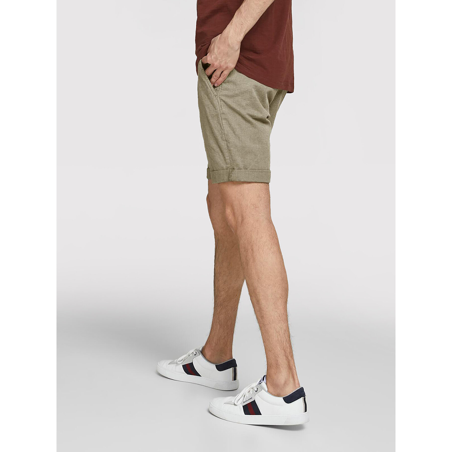 Jack&Jones Шорти от плат Kenso 12183665 Зелен Regular Fit - Pepit.bg