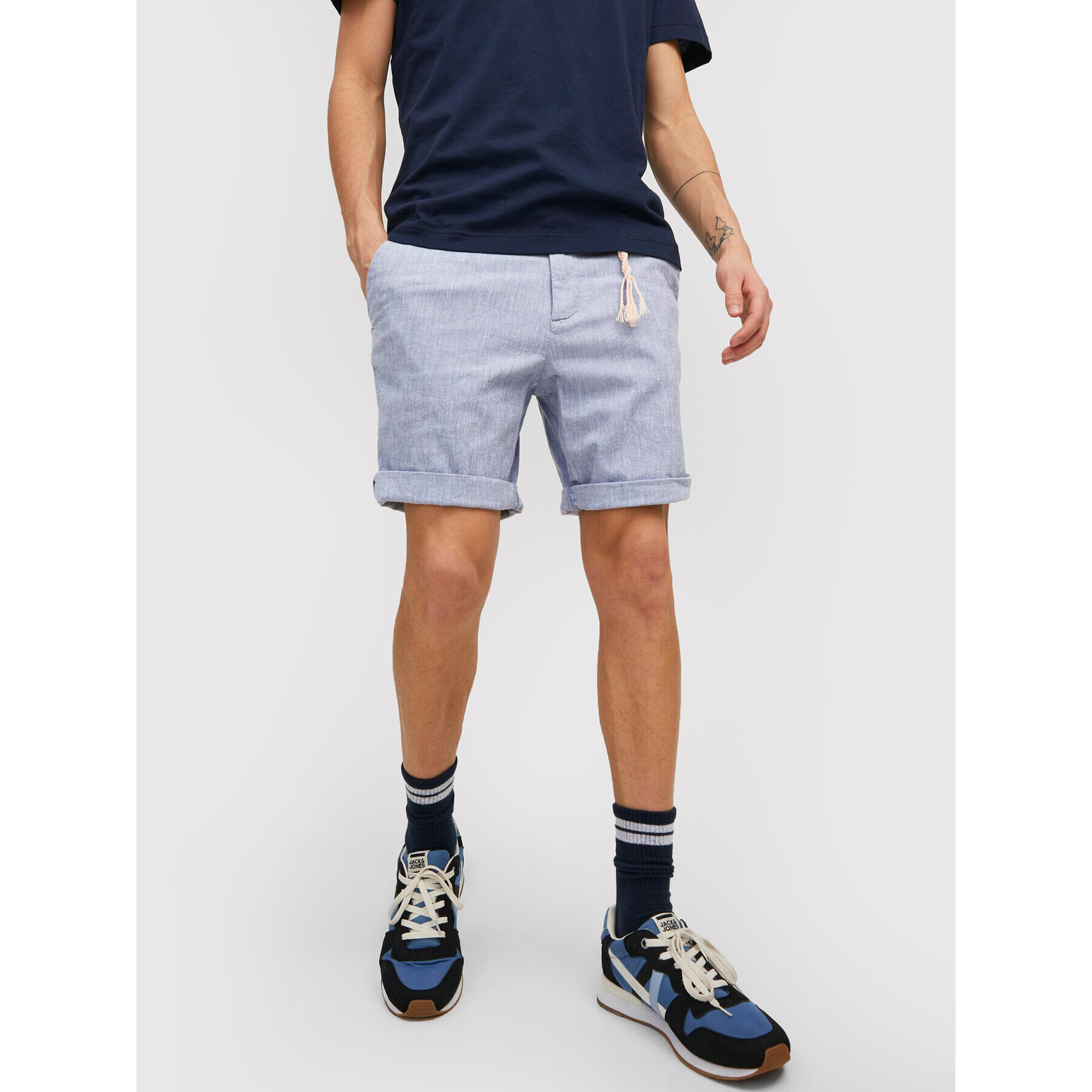 Jack&Jones Шорти от плат Sky 12210139 Син Regular Fit - Pepit.bg