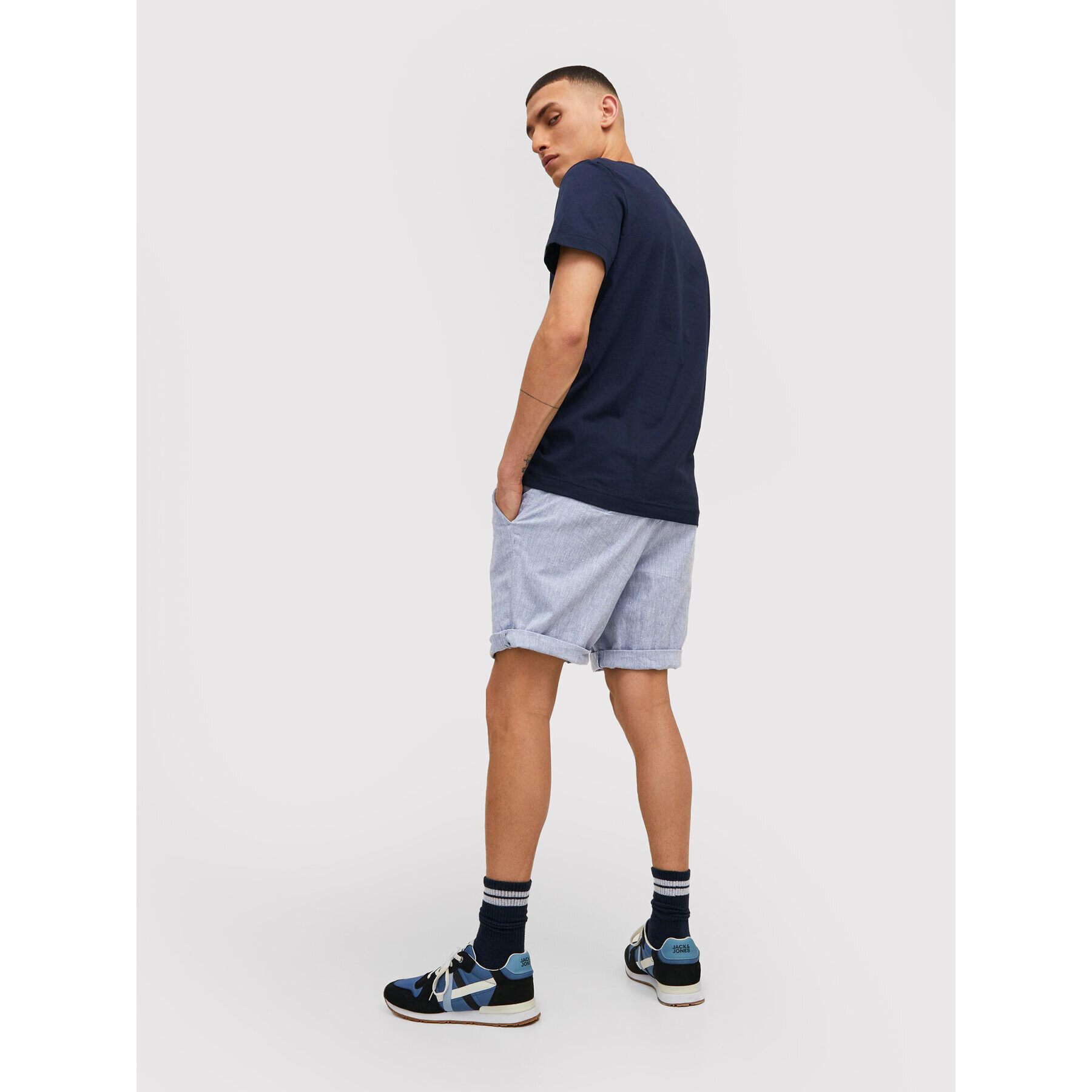 Jack&Jones Шорти от плат Sky 12210139 Син Regular Fit - Pepit.bg