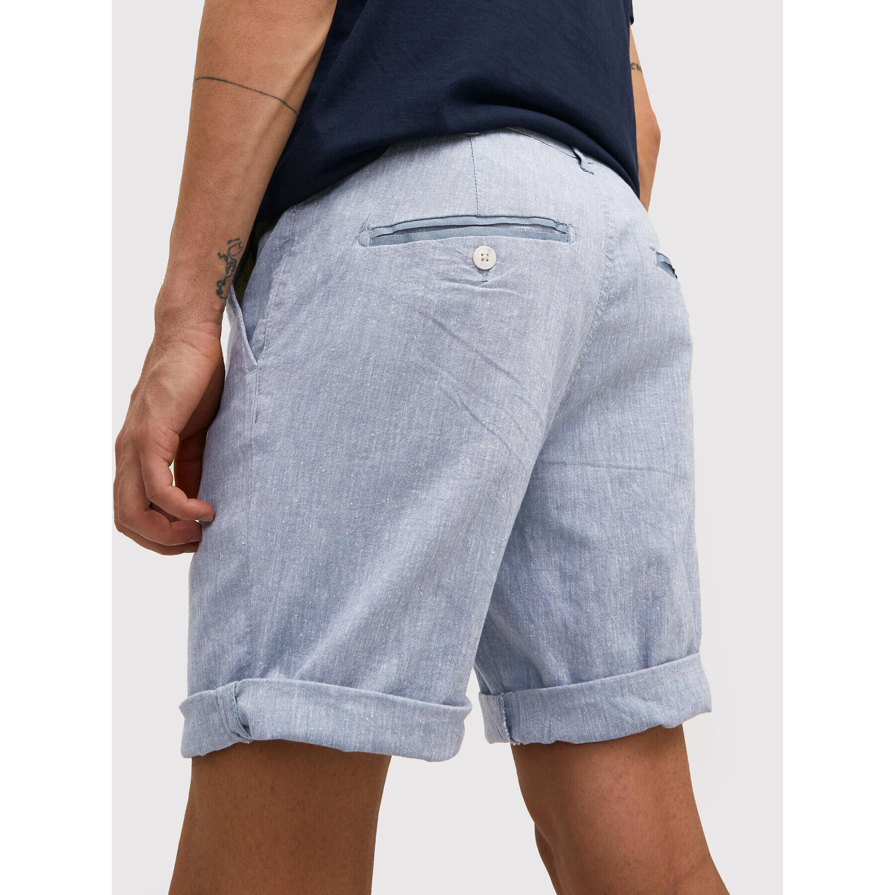 Jack&Jones Шорти от плат Sky 12210139 Син Regular Fit - Pepit.bg