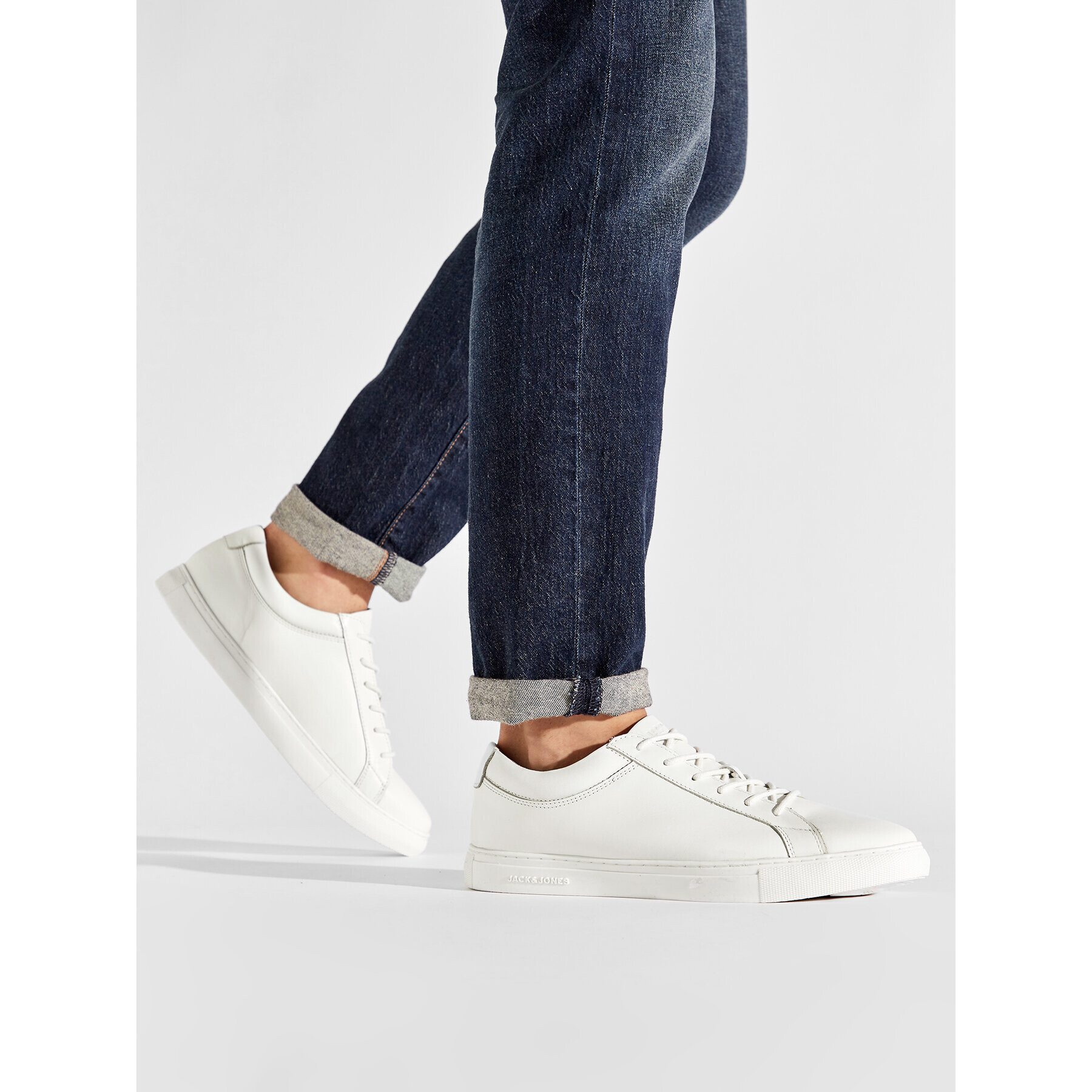 Jack&Jones Сникърси Jfwgalaxy Leather 12202588 Бял - Pepit.bg