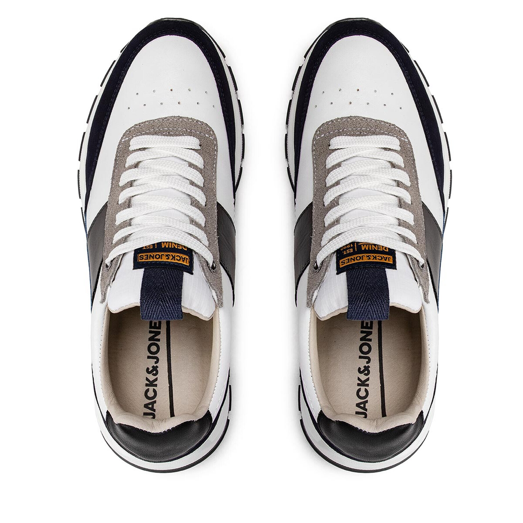 Jack&Jones Сникърси Jfwrobert Combo Sneaker 12215610 Бял - Pepit.bg
