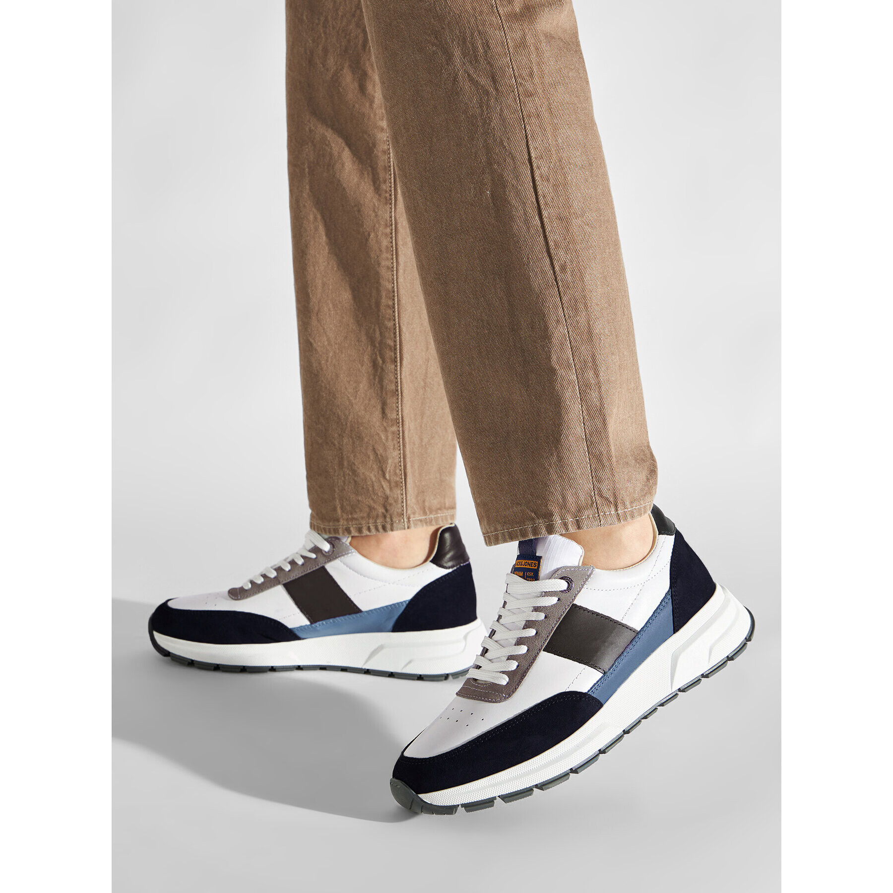 Jack&Jones Сникърси Jfwrobert Combo Sneaker 12215610 Бял - Pepit.bg