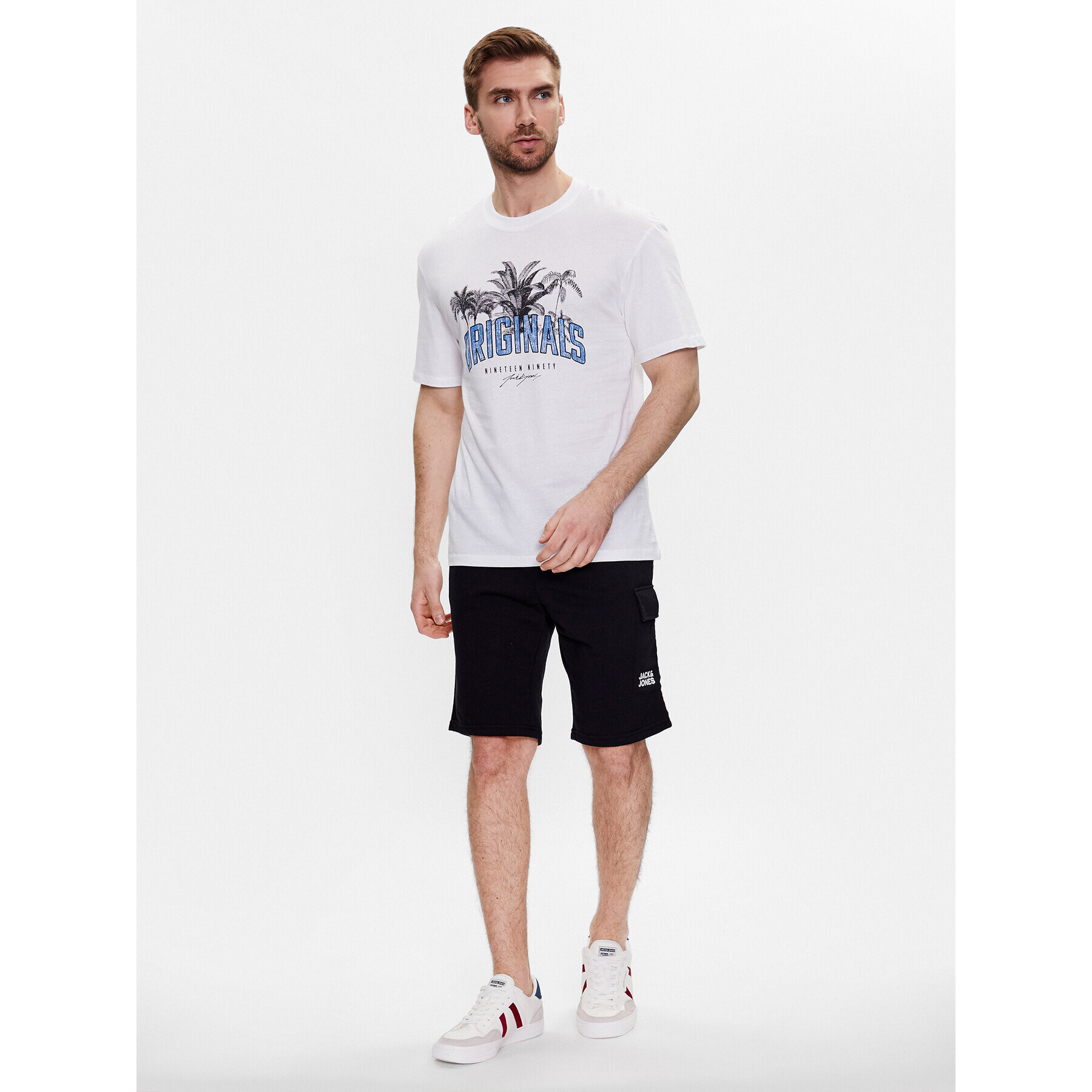 Jack&Jones Спортни шорти Atlas 12225165 Черен Regular Fit - Pepit.bg