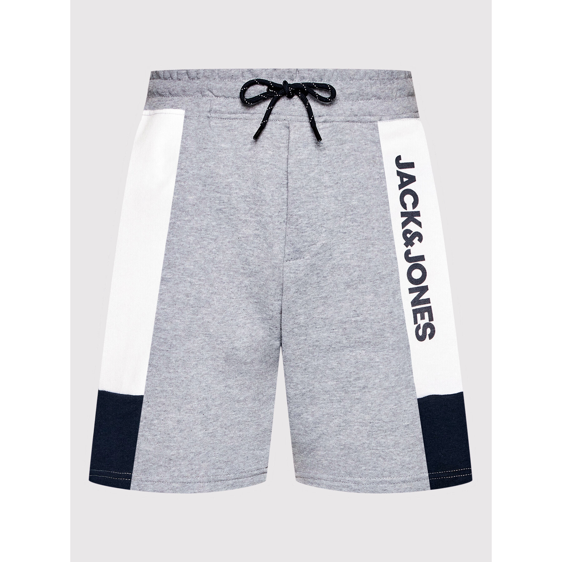 Jack&Jones Спортни шорти Logo Blocking 12198008 Сив Regular Fit - Pepit.bg