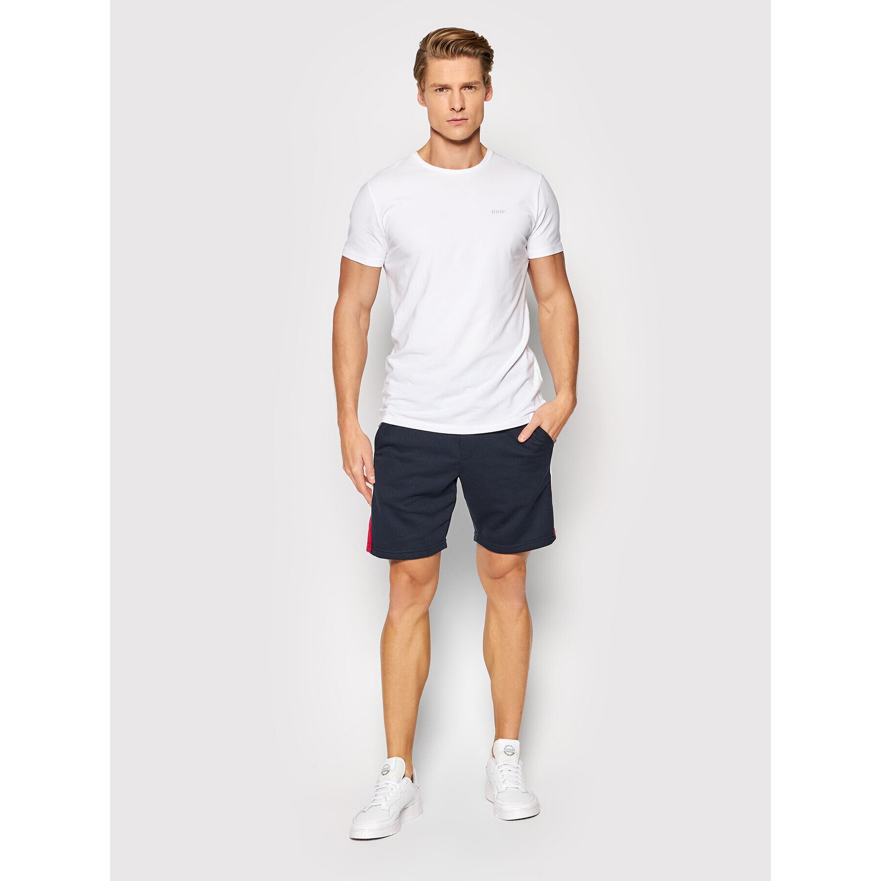 Jack&Jones Спортни шорти Logo Blocking 12198008 Тъмносин Regular Fit - Pepit.bg