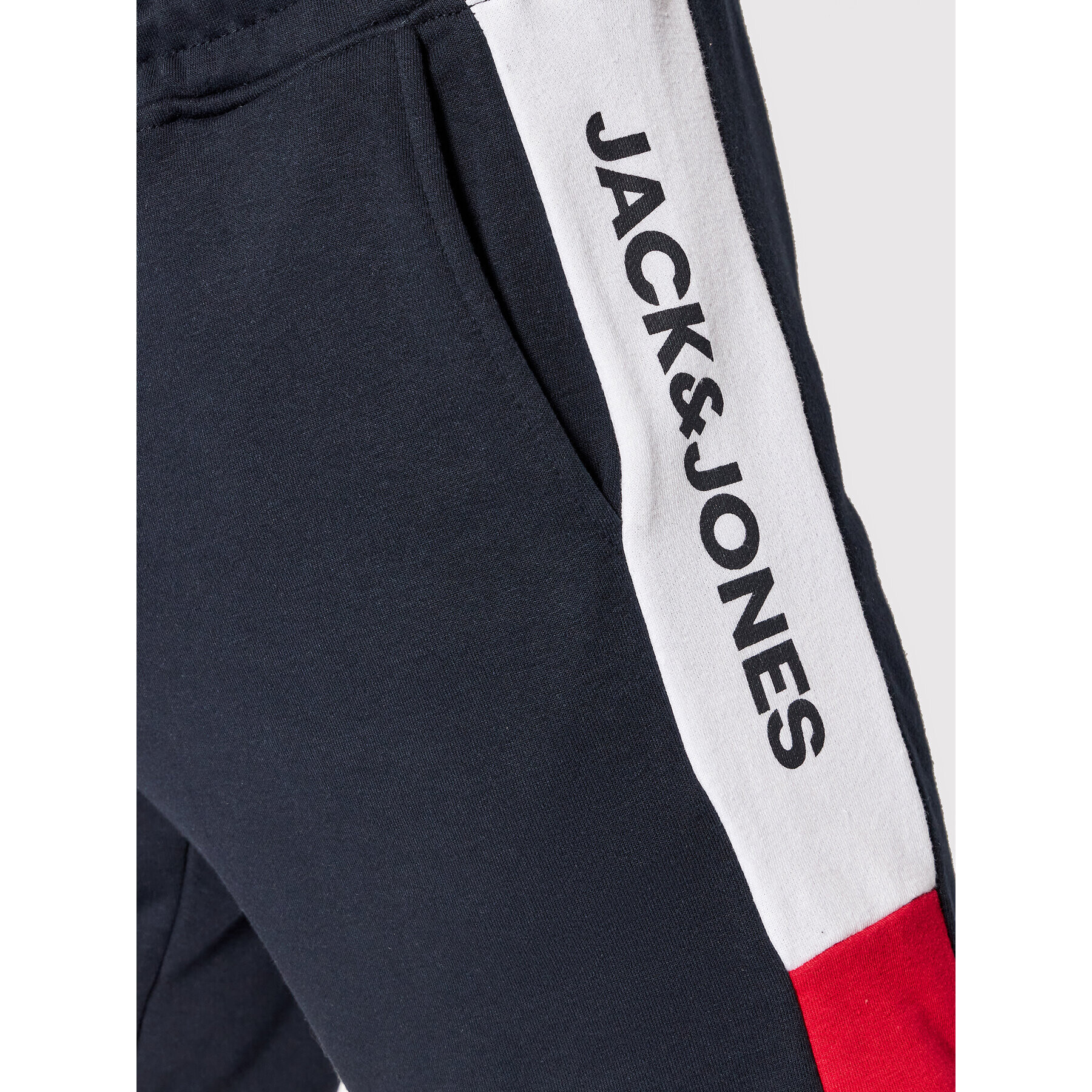 Jack&Jones Спортни шорти Logo Blocking 12198008 Тъмносин Regular Fit - Pepit.bg