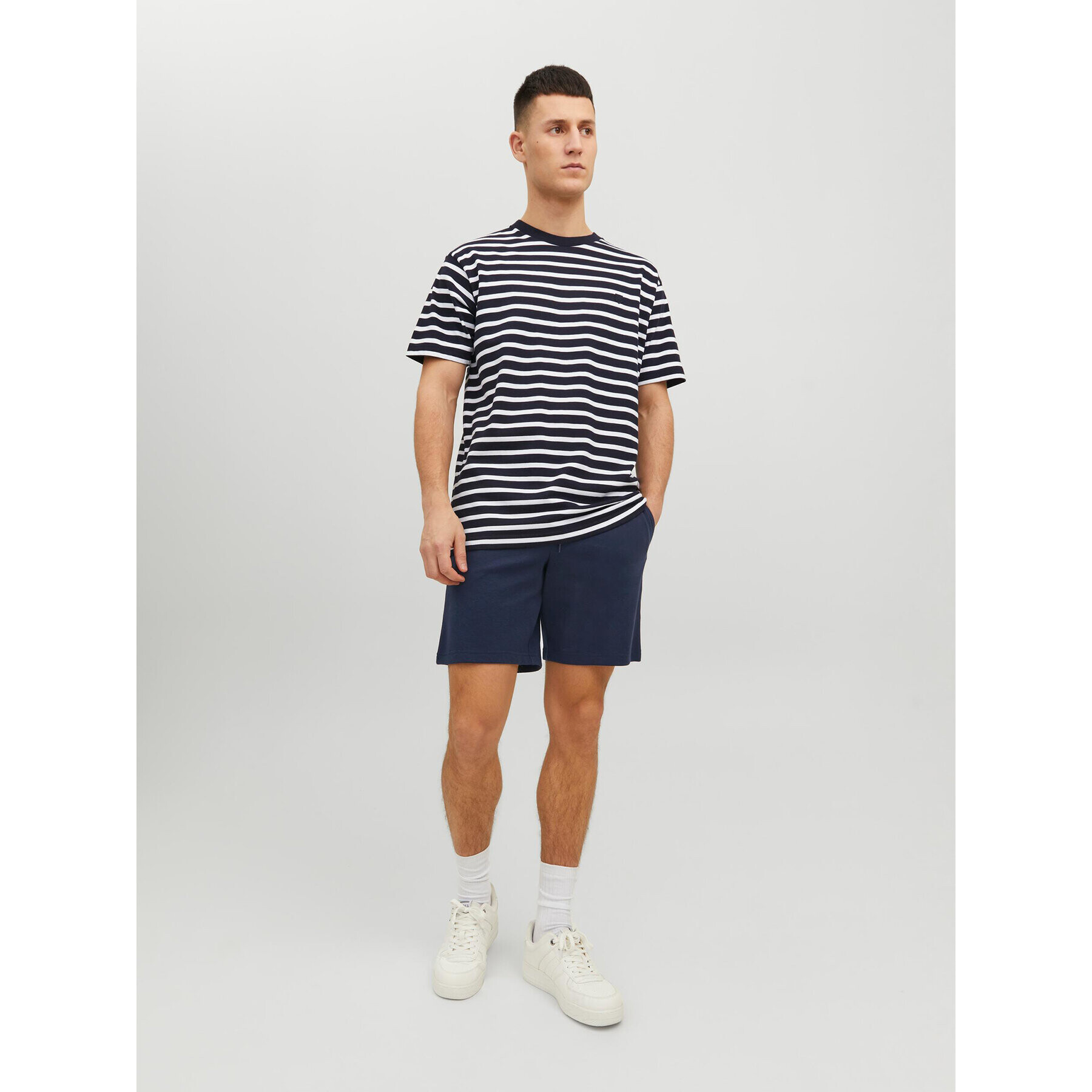 Jack&Jones Спортни шорти New Basic 12224021 Тъмносин Regular Fit - Pepit.bg