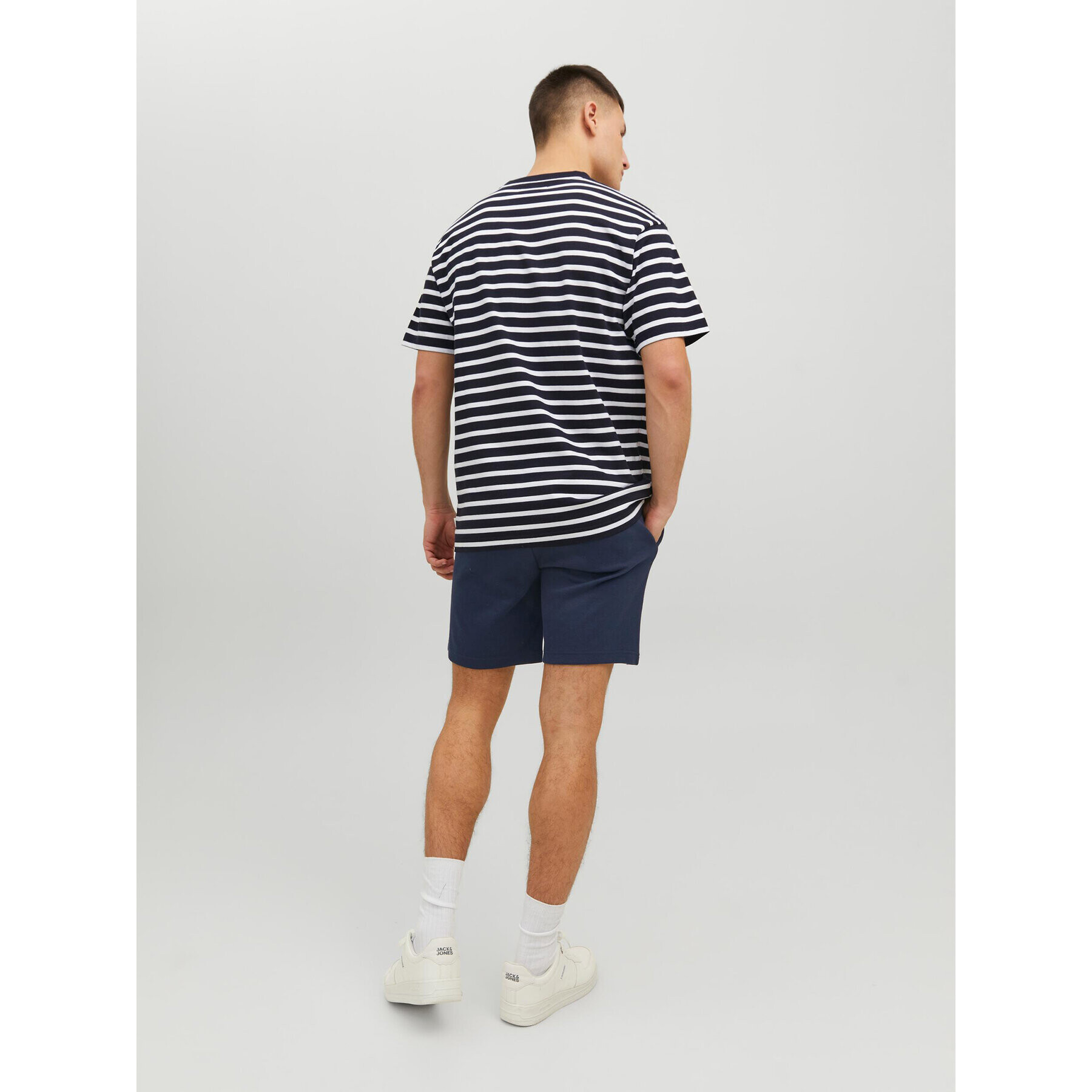 Jack&Jones Спортни шорти New Basic 12224021 Тъмносин Regular Fit - Pepit.bg