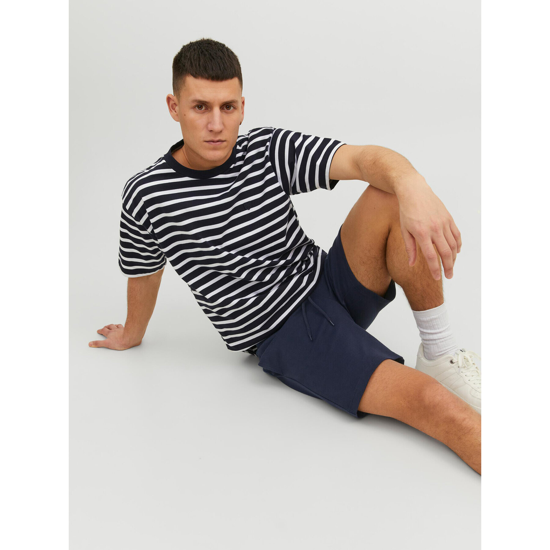 Jack&Jones Спортни шорти New Basic 12224021 Тъмносин Regular Fit - Pepit.bg
