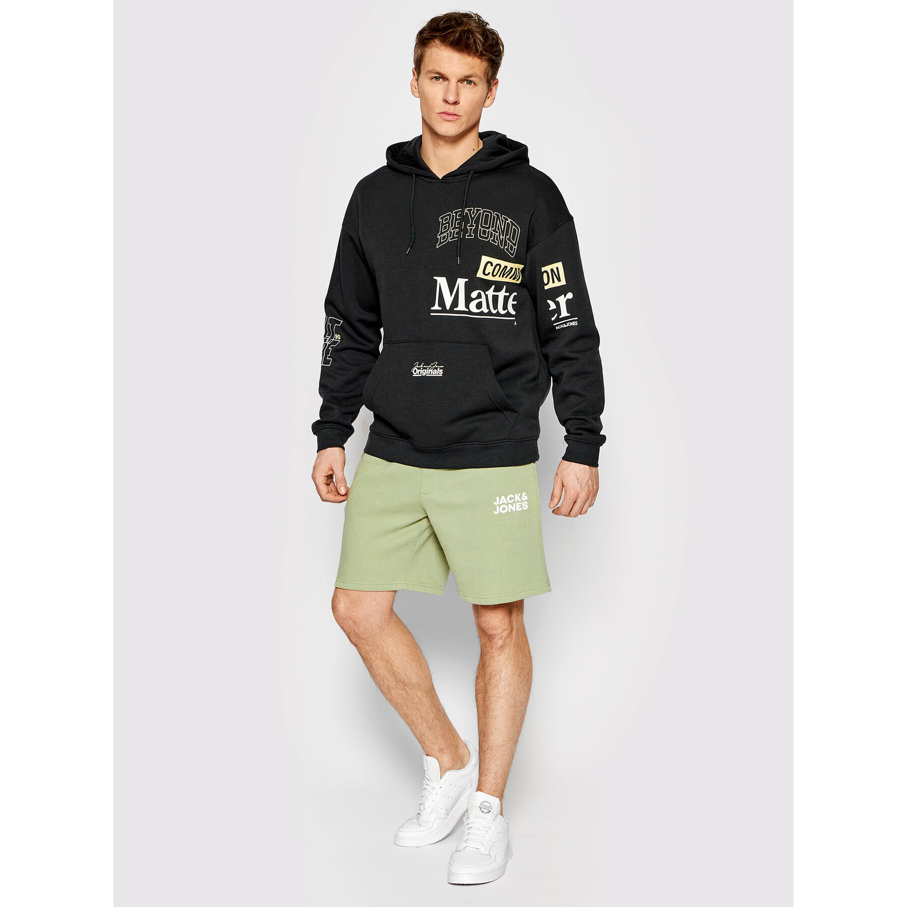 Jack&Jones Спортни шорти New Soft 12186787 Зелен Regular Fit - Pepit.bg