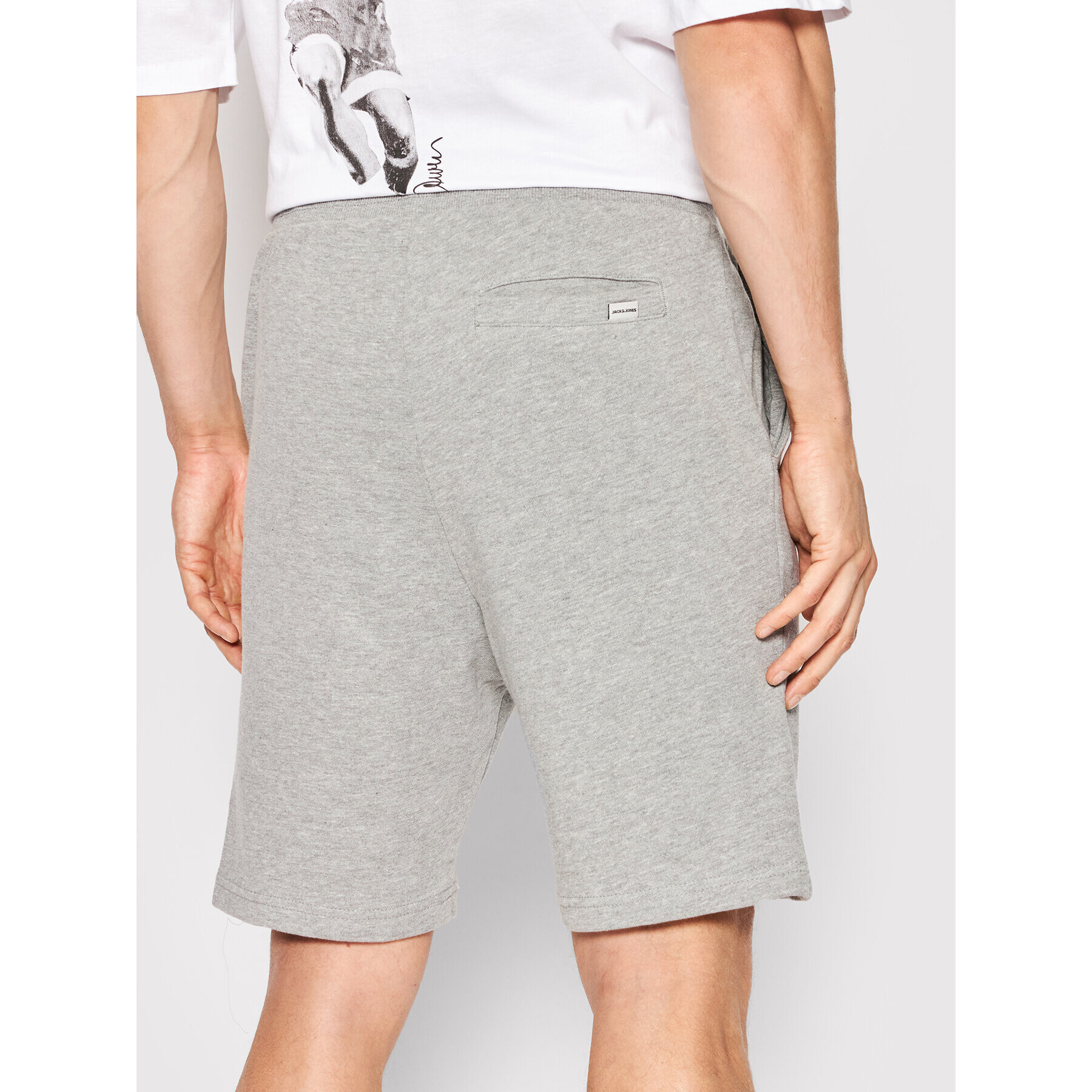 Jack&Jones Спортни шорти Shark 12182595 Сив Regular Fit - Pepit.bg