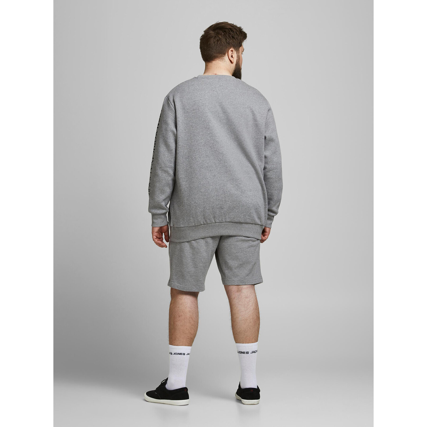 Jack&Jones Спортни шорти Shark 12187092 Сив Regular Fit - Pepit.bg