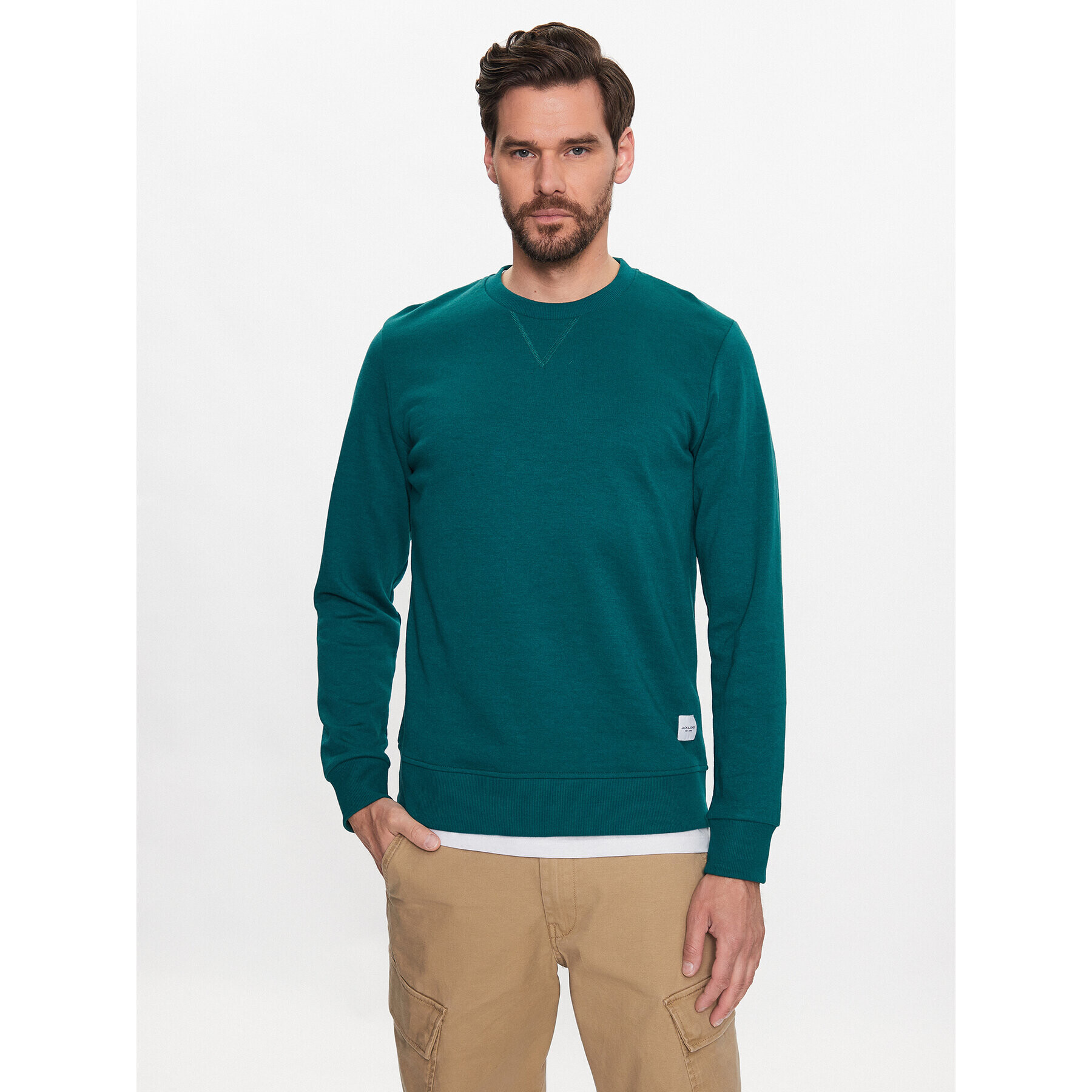 Jack&Jones Суитшърт Basic 12181903 Зелен Regular Fit - Pepit.bg