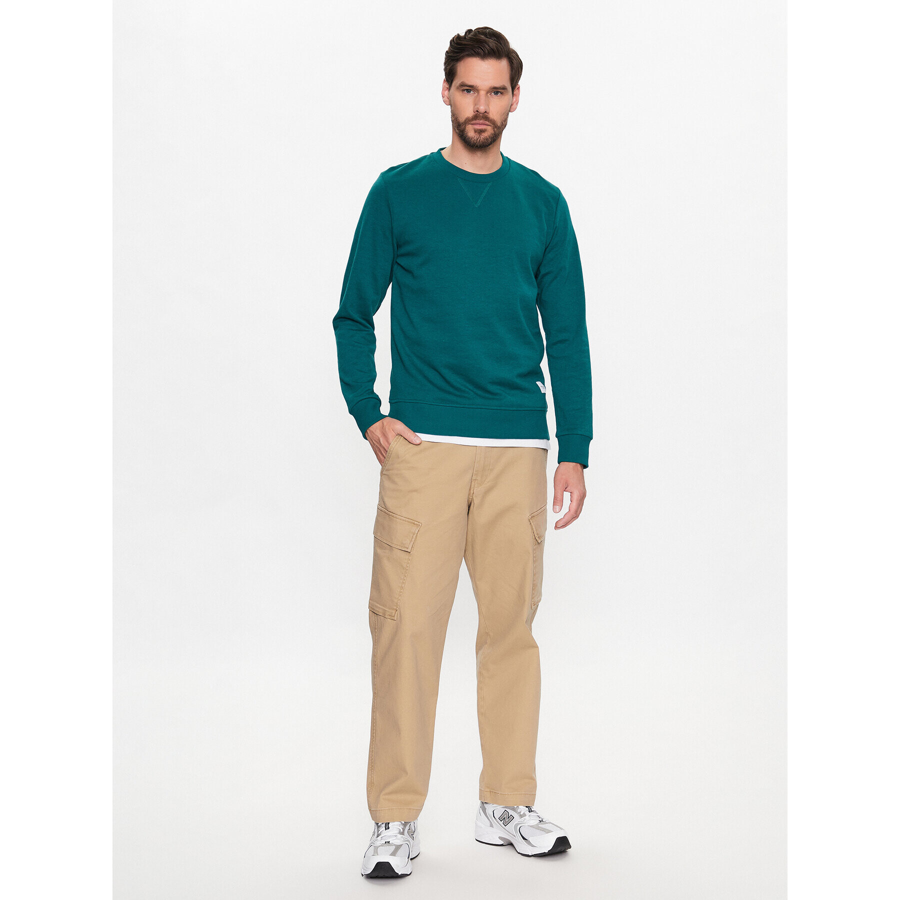 Jack&Jones Суитшърт Basic 12181903 Зелен Regular Fit - Pepit.bg