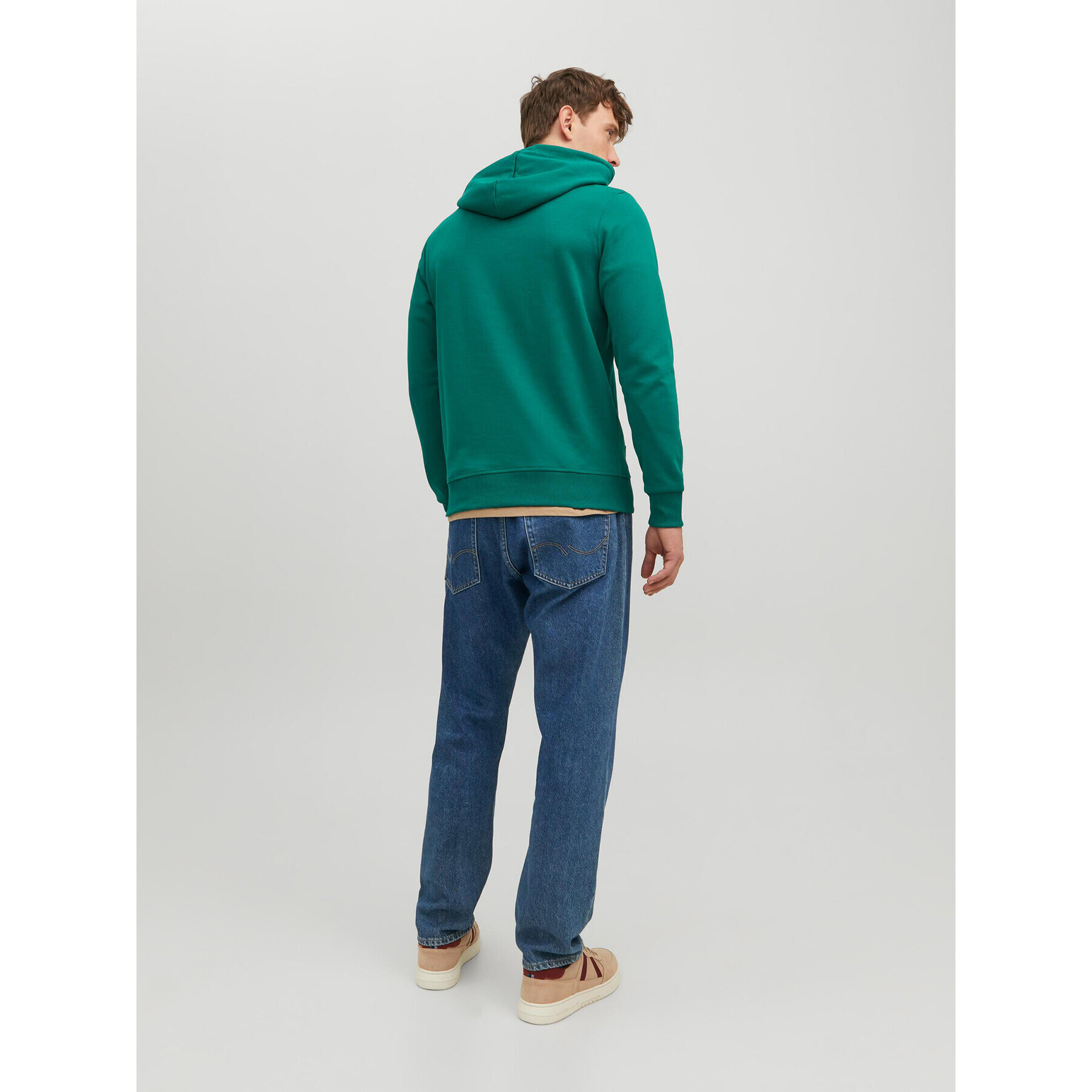 Jack&Jones Суитшърт Basic 12182537 Зелен Regular Fit - Pepit.bg