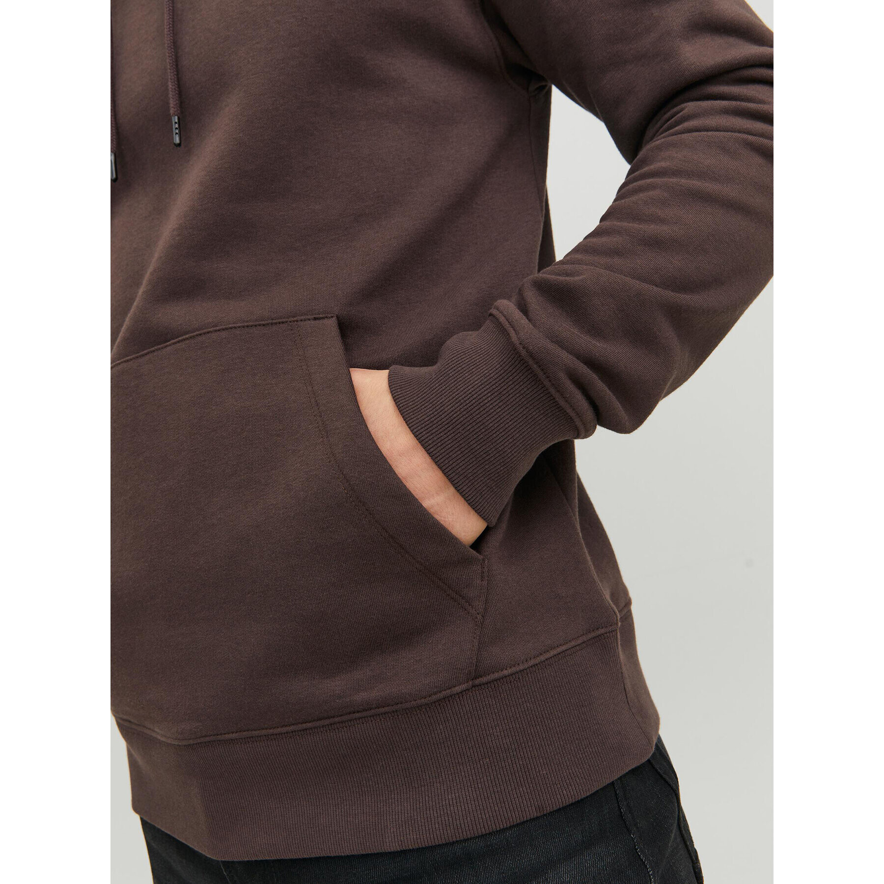 Jack&Jones Суитшърт 12208157 Кафяв Relaxed Fit - Pepit.bg