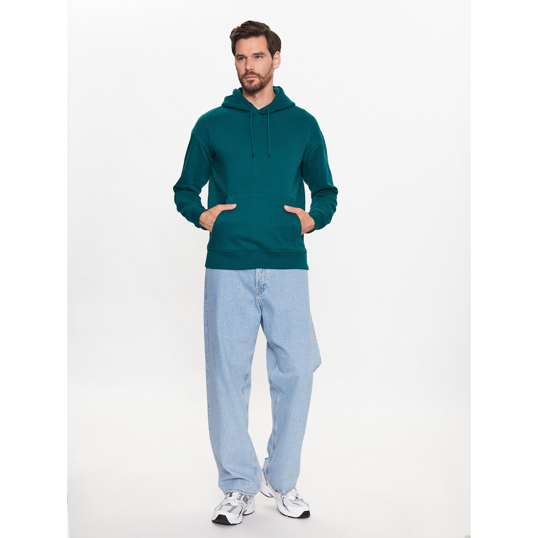 Jack&Jones Суитшърт Star 12208157 Зелен Relaxed Fit - Pepit.bg