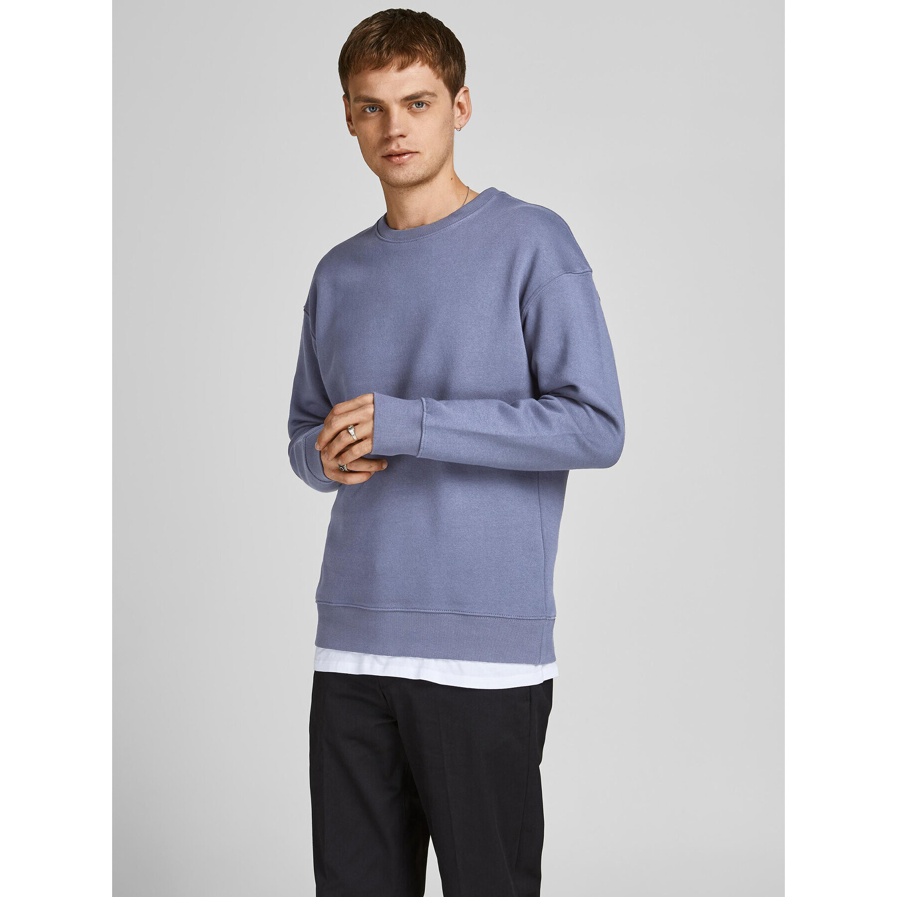 Jack&Jones Суитшърт Star 12208182 Син Relaxed Fit - Pepit.bg