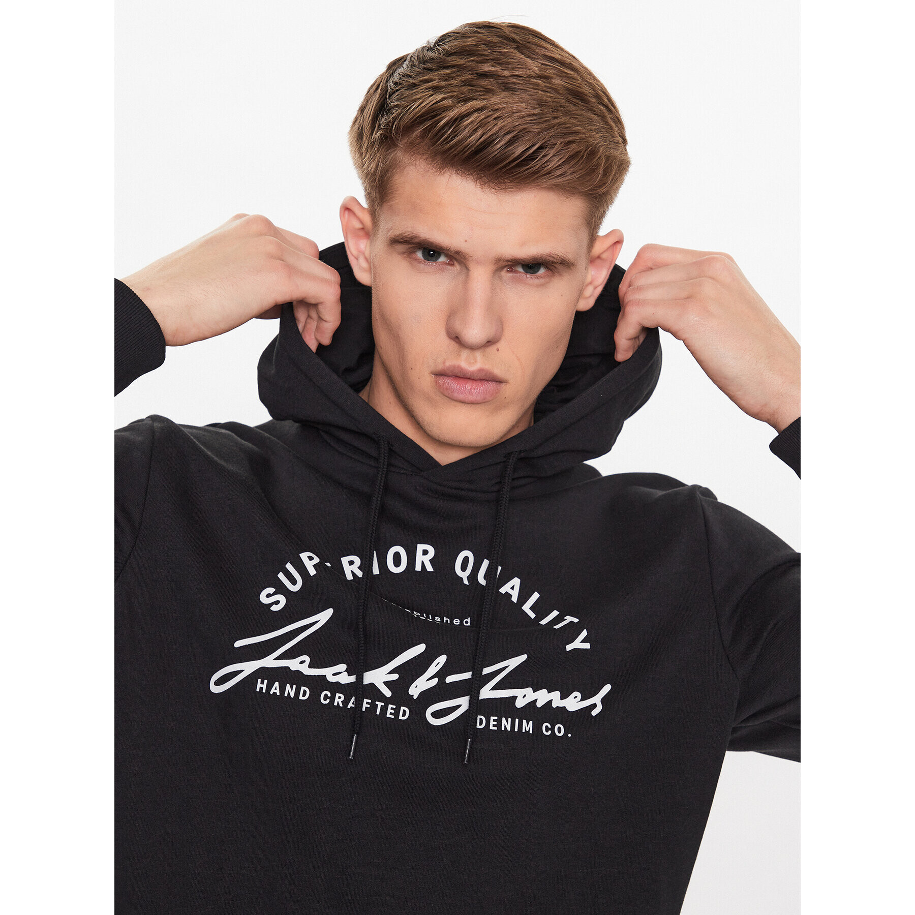 Jack&Jones Суитшърт Ace 12222901 Черен Regular Fit - Pepit.bg