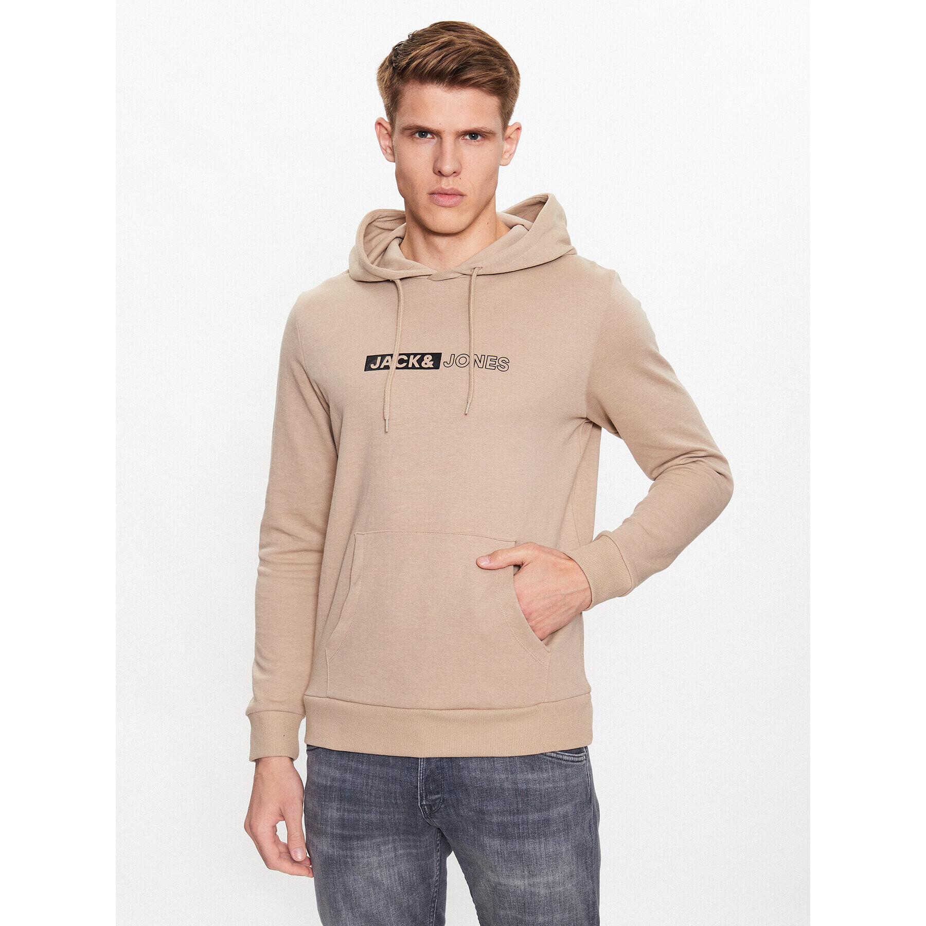 Jack&Jones Суитшърт Neo 12223701 Бежов Regular Fit - Pepit.bg