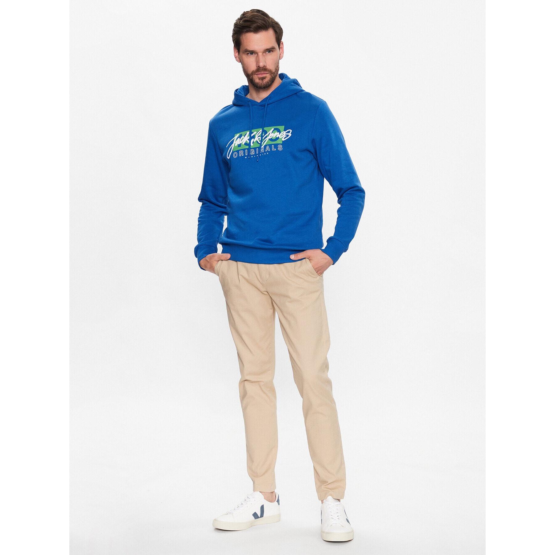 Jack&Jones Суитшърт Races 12232651 Син Regular Fit - Pepit.bg