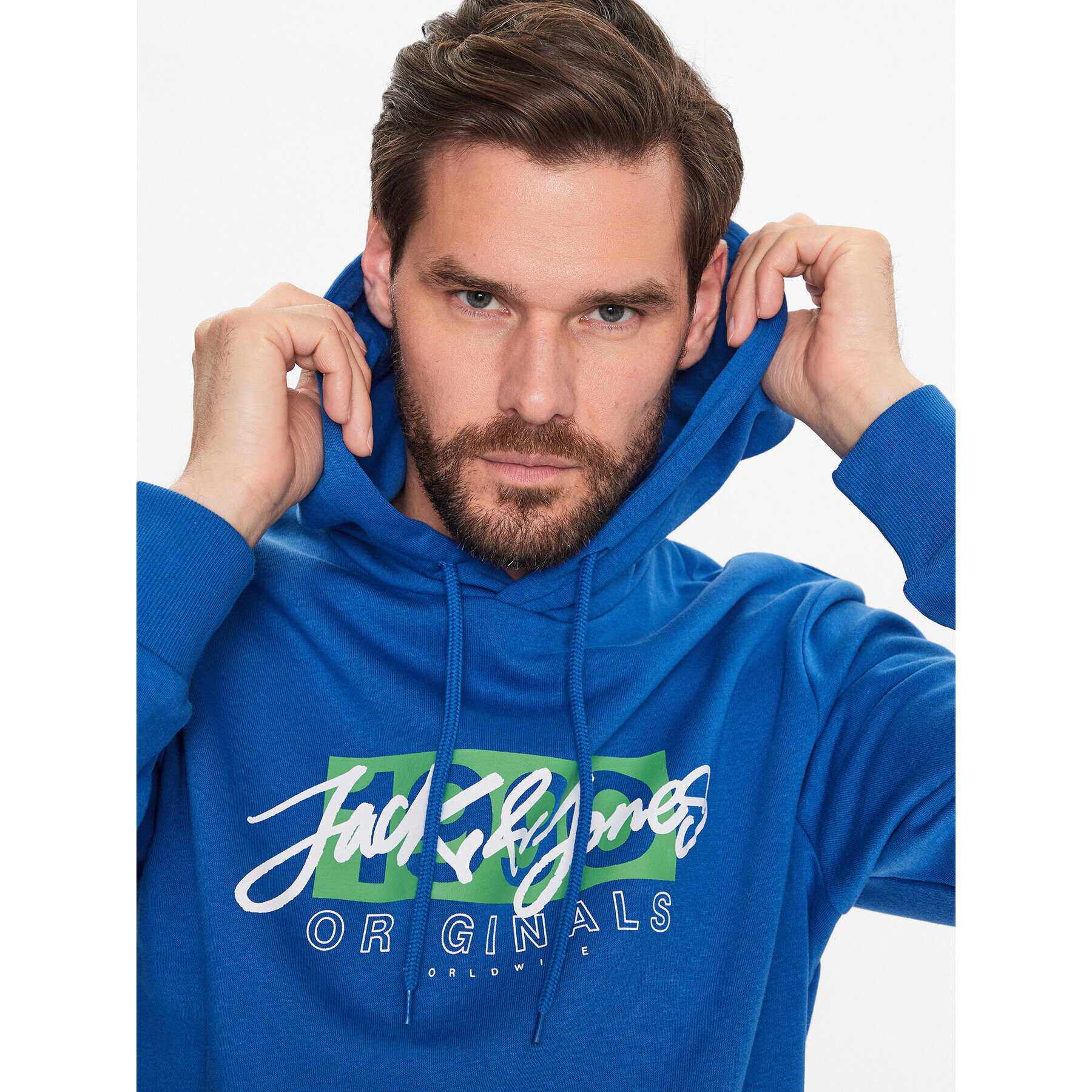 Jack&Jones Суитшърт Races 12232651 Син Regular Fit - Pepit.bg