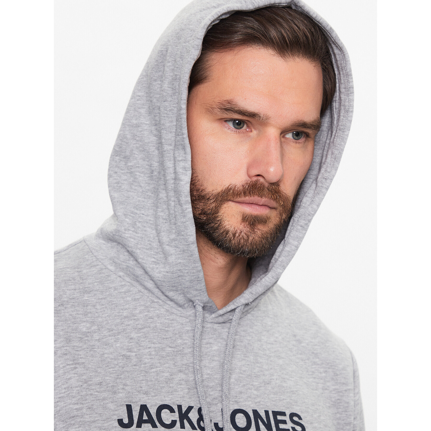 Jack&Jones Суитшърт Races 12232651 Сив Regular Fit - Pepit.bg