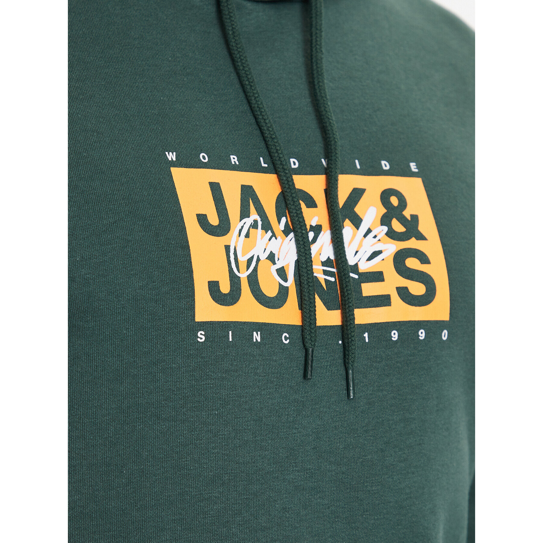 Jack&Jones Суитшърт Races 12232651 Зелен Regular Fit - Pepit.bg