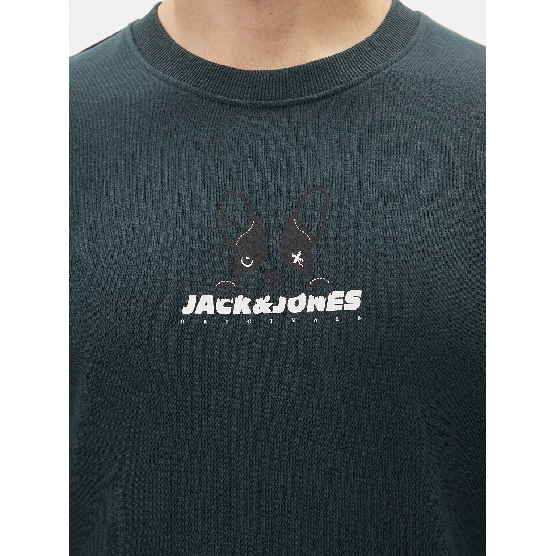 Jack&Jones Суитшърт 12248906 Зелен Standard Fit - Pepit.bg