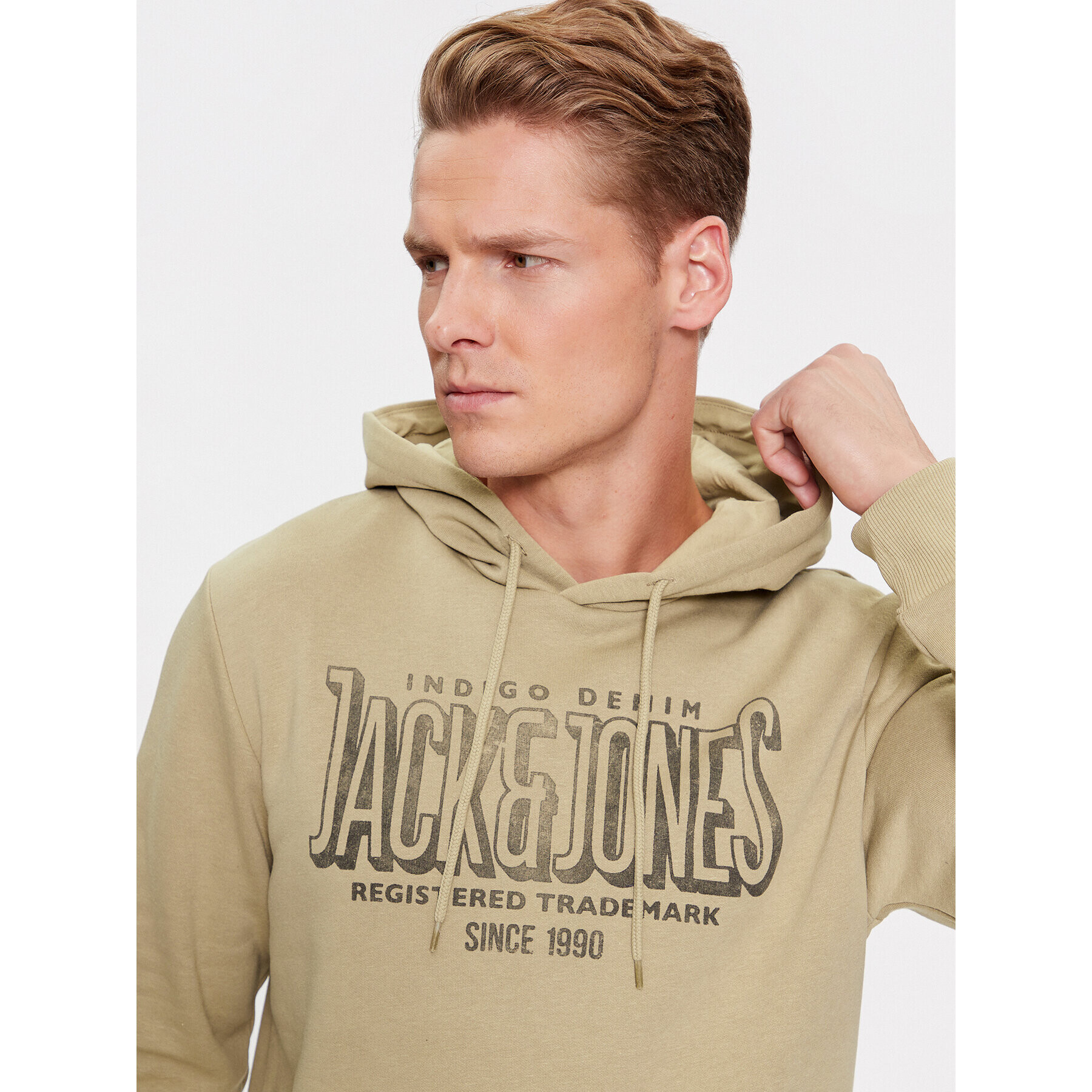 Jack&Jones Суитшърт 12251306 Бежов Standard Fit - Pepit.bg